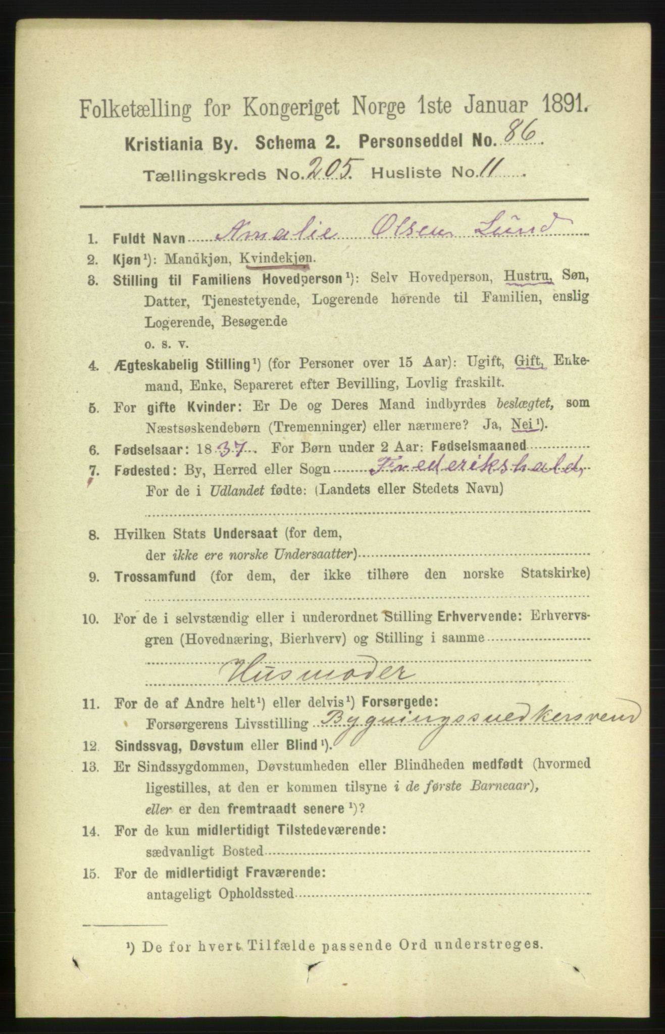 RA, 1891 census for 0301 Kristiania, 1891, p. 123821