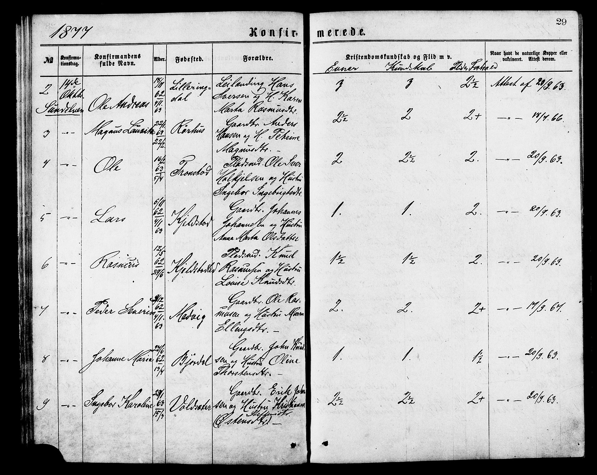 Ministerialprotokoller, klokkerbøker og fødselsregistre - Møre og Romsdal, AV/SAT-A-1454/517/L0227: Parish register (official) no. 517A07, 1870-1886, p. 29