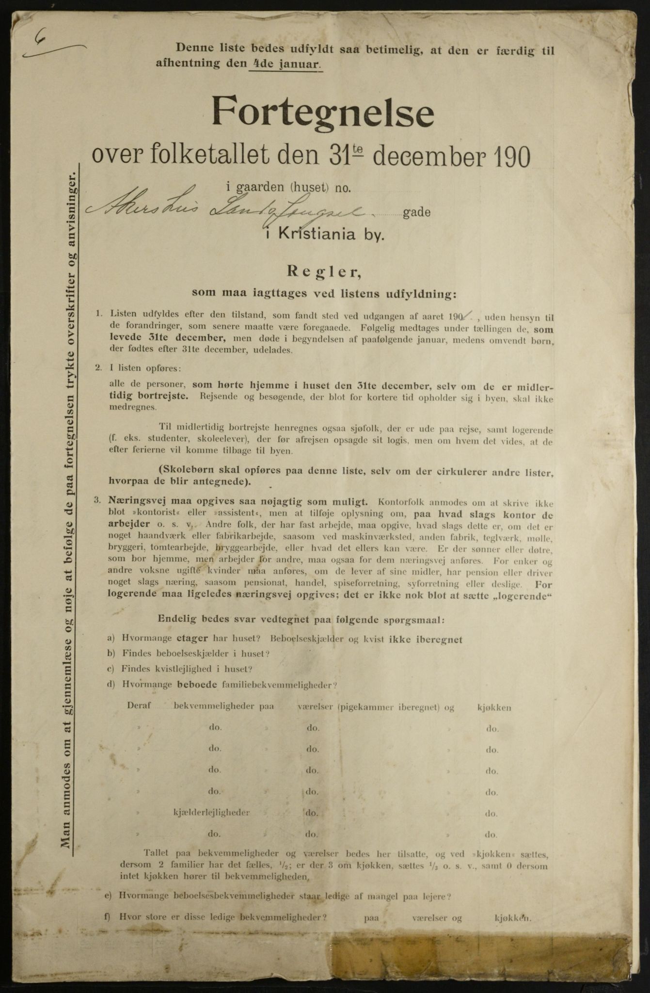 OBA, Municipal Census 1901 for Kristiania, 1901, p. 148