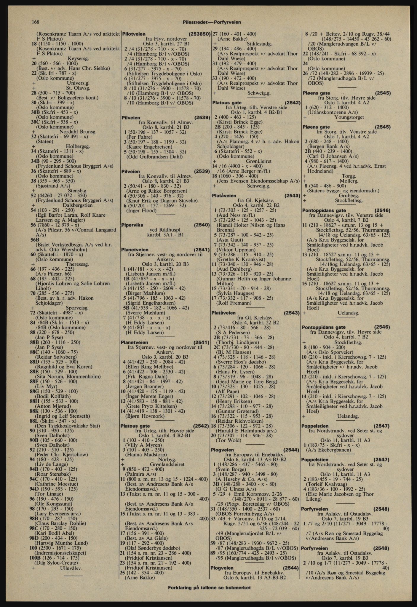 Kristiania/Oslo adressebok, PUBL/-, 1978-1979, p. 168