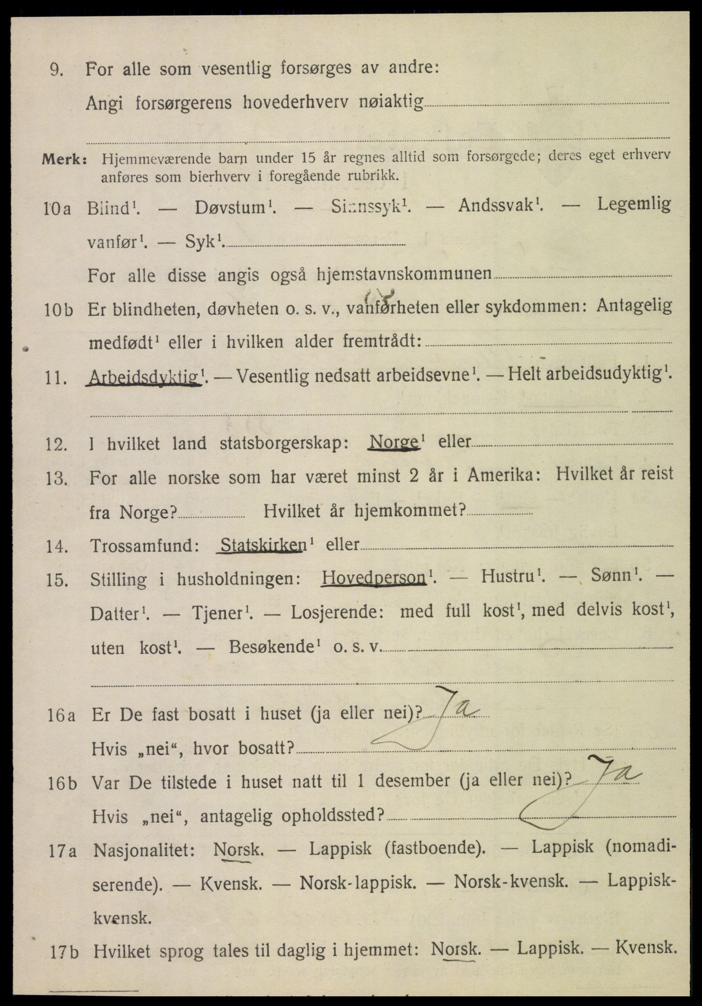 SAT, 1920 census for Brønnøy, 1920, p. 2471