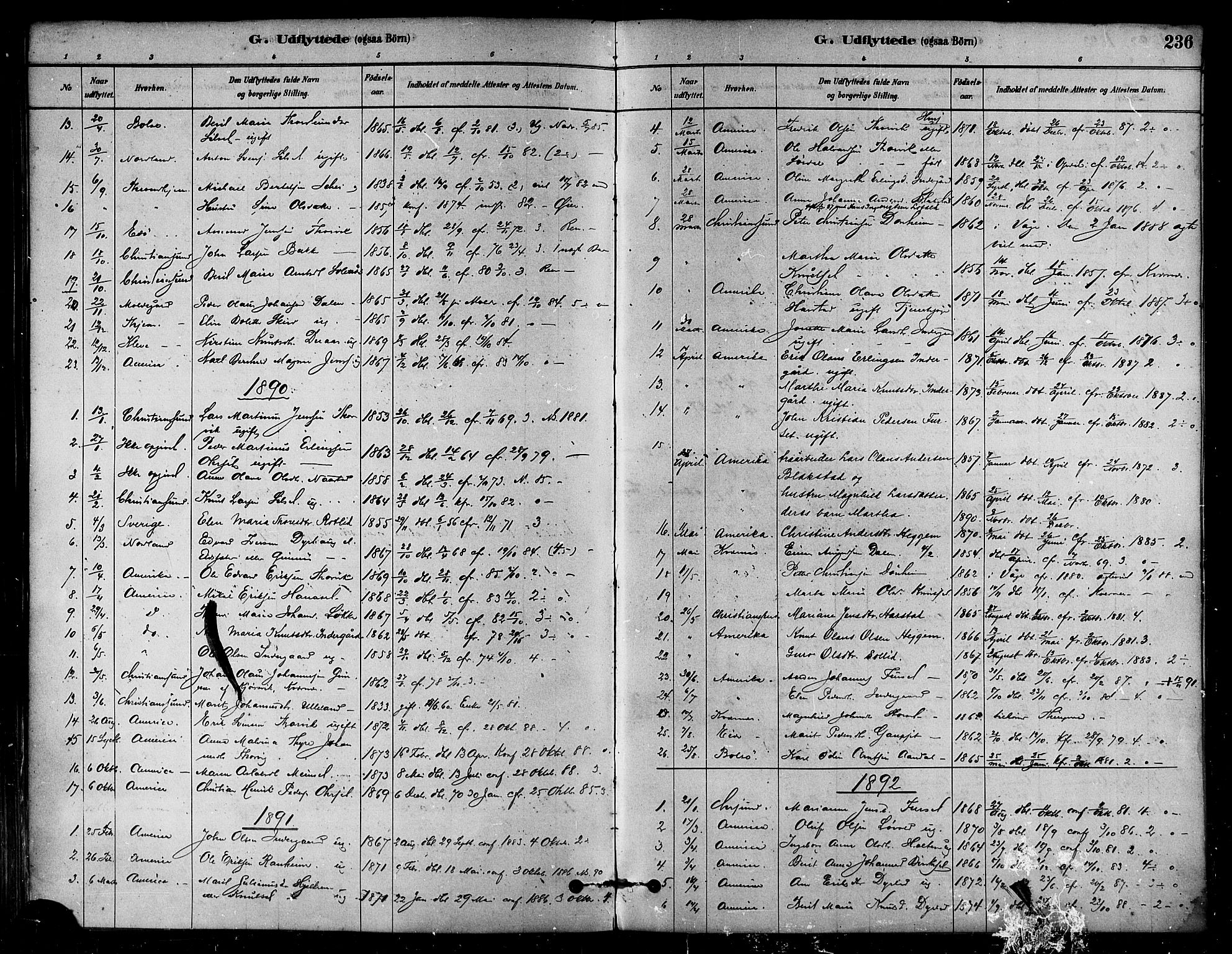 Ministerialprotokoller, klokkerbøker og fødselsregistre - Møre og Romsdal, AV/SAT-A-1454/584/L0967: Parish register (official) no. 584A07, 1879-1894, p. 236