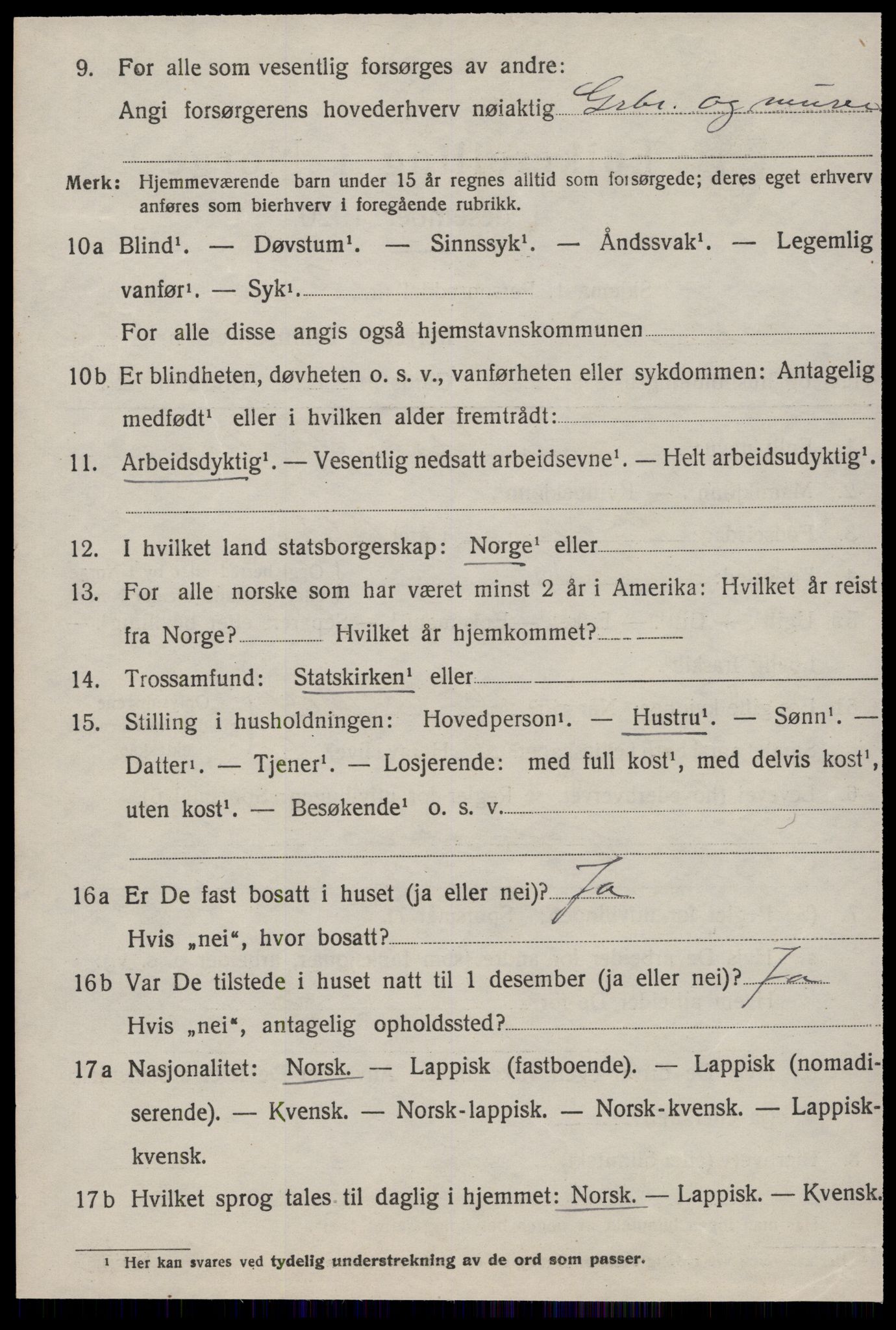 SAT, 1920 census for Nes (ST), 1920, p. 2132