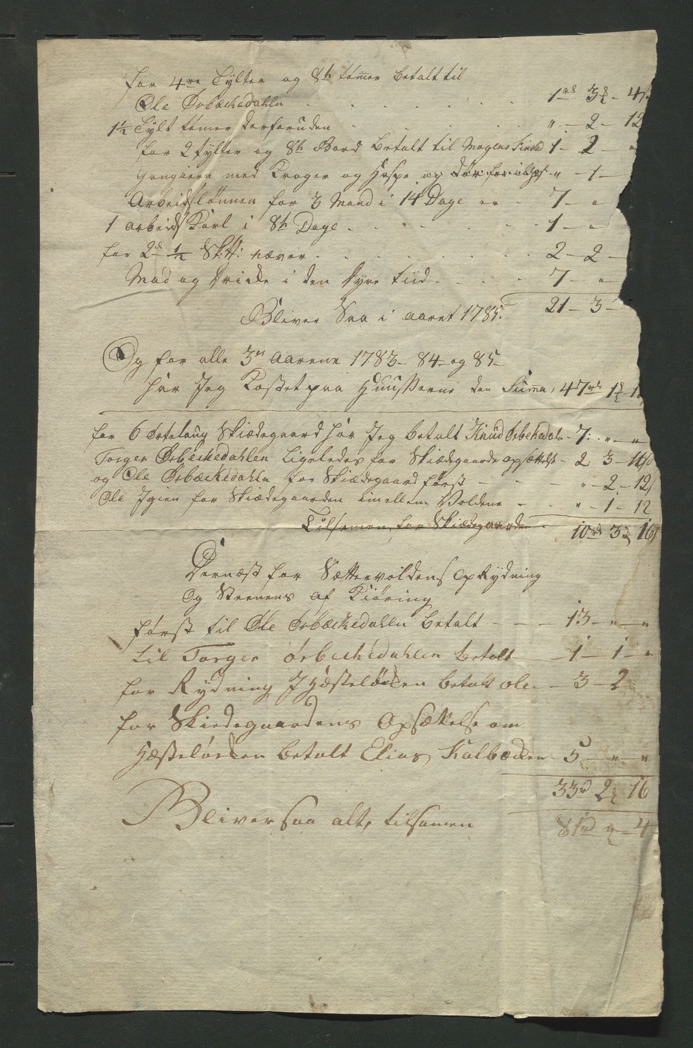 Åker i Vang, Hedmark, og familien Todderud, AV/SAH-ARK-010/E/Ea/L0002: Korrespondanse ordnet kronologisk, 1773-1837, p. 112