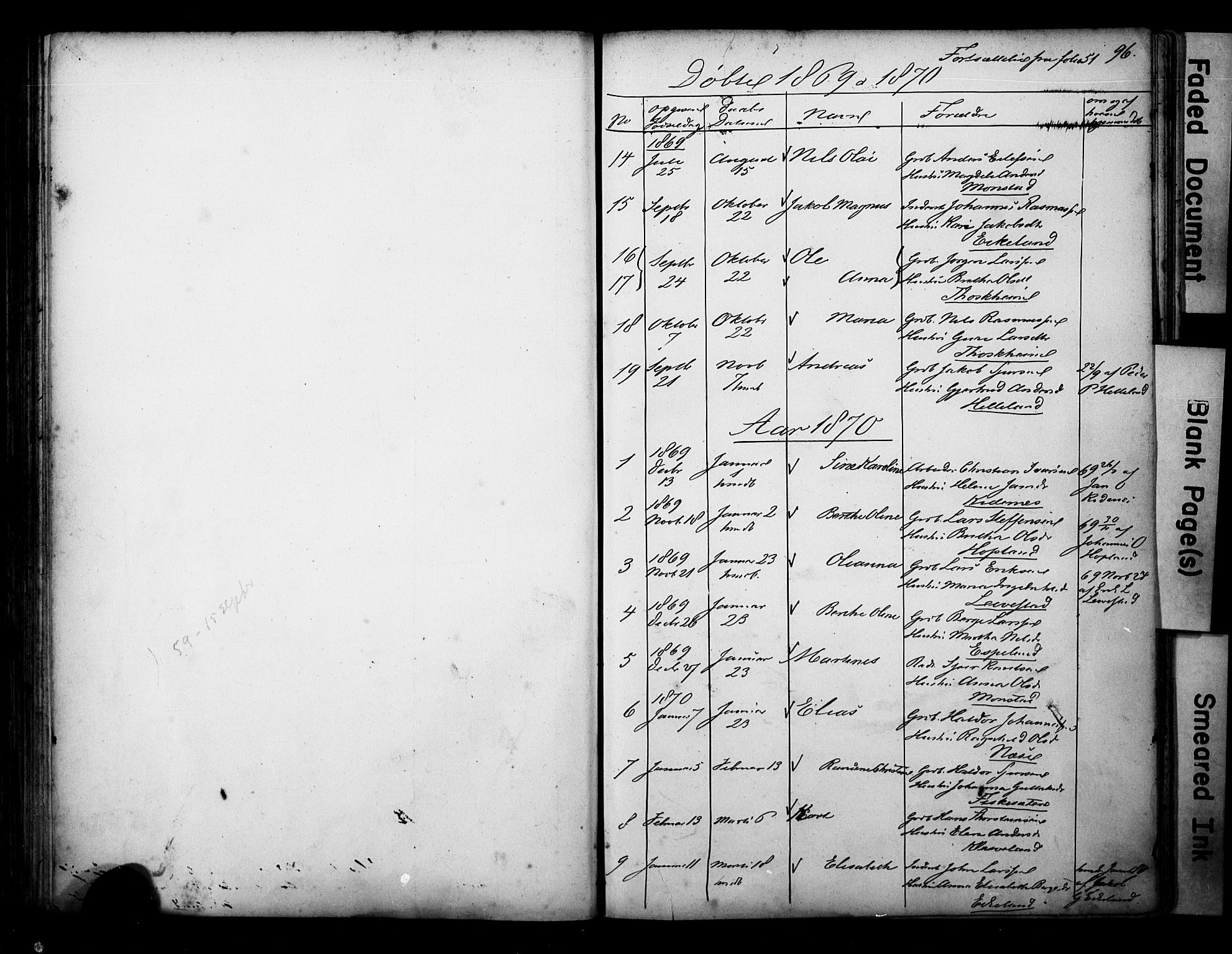 Alversund Sokneprestembete, SAB/A-73901/H/Ha/Hab: Parish register (copy) no. D 1, 1800-1870, p. 96