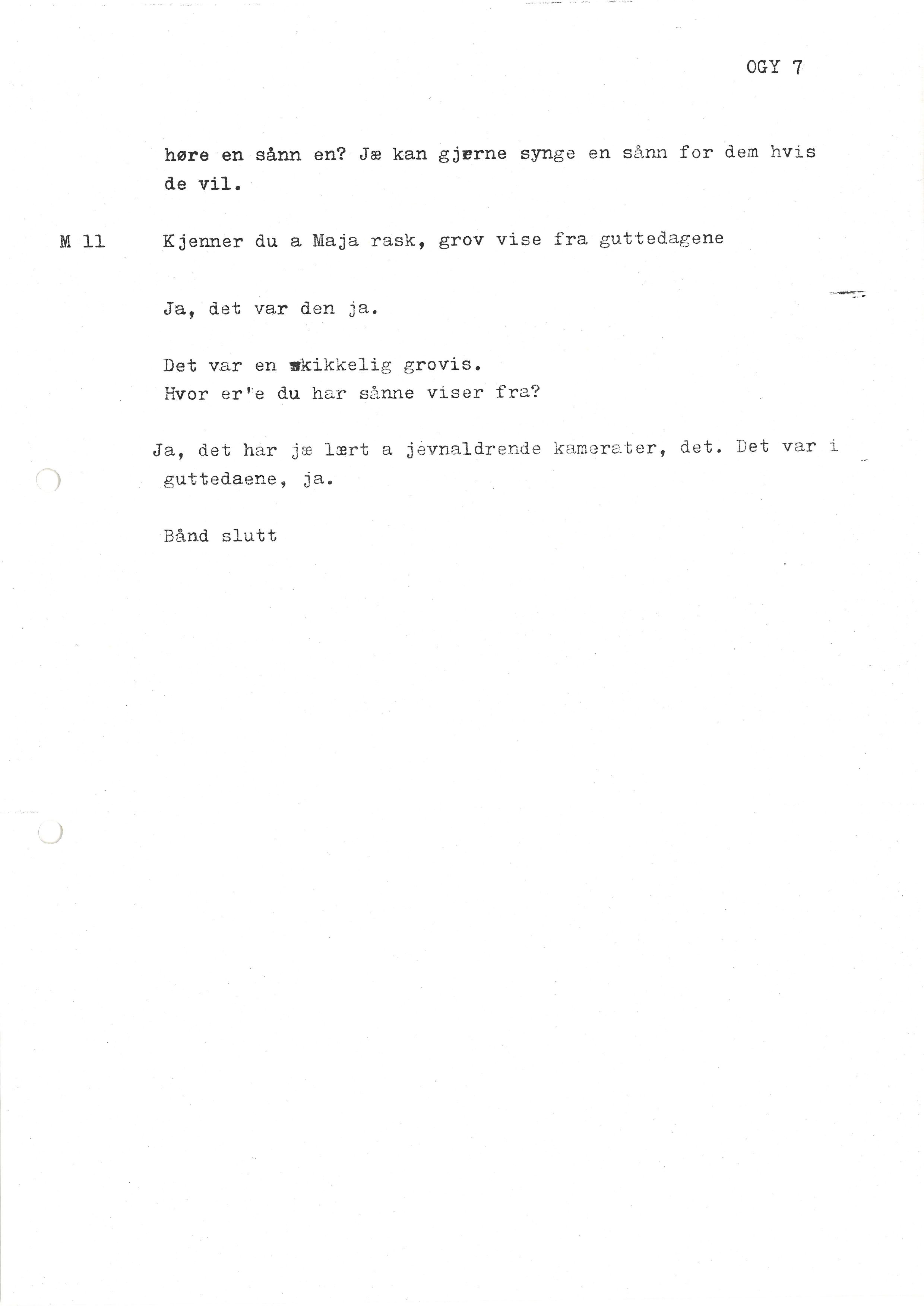 Sa 16 - Folkemusikk fra Vestfold, Gjerdesamlingen, VEMU/A-1868/I/L0001: Informantregister med intervjunedtegnelser, 1979-1986