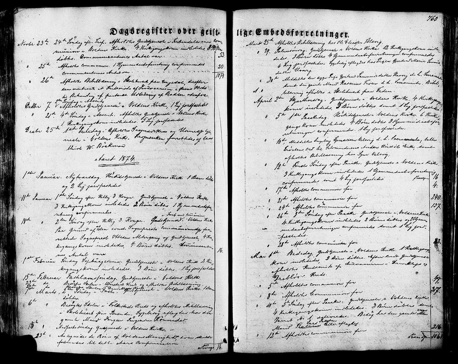 Ministerialprotokoller, klokkerbøker og fødselsregistre - Møre og Romsdal, SAT/A-1454/511/L0140: Parish register (official) no. 511A07, 1851-1878, p. 760