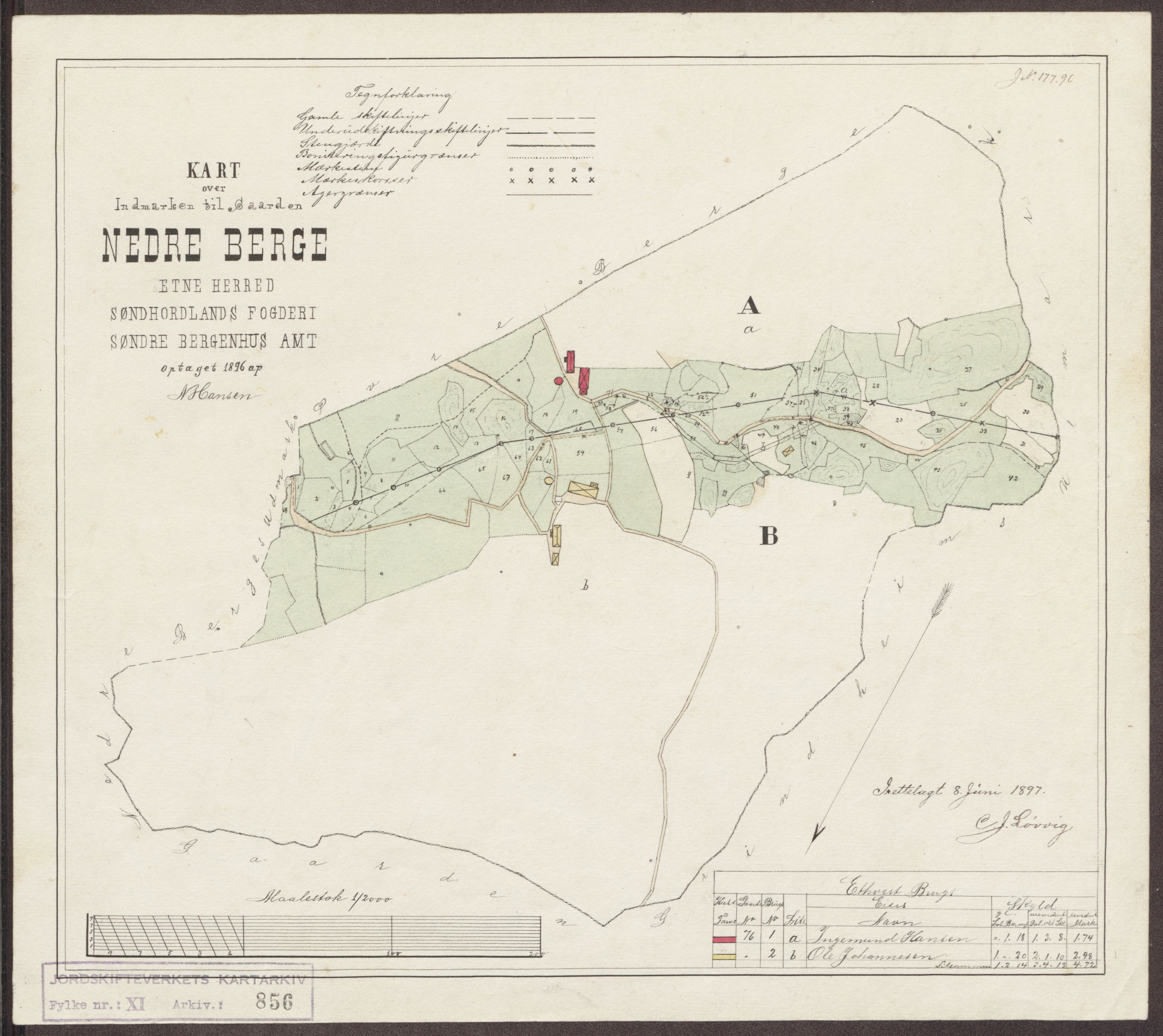 Jordskifteverkets kartarkiv, AV/RA-S-3929/T, 1859-1988, p. 987