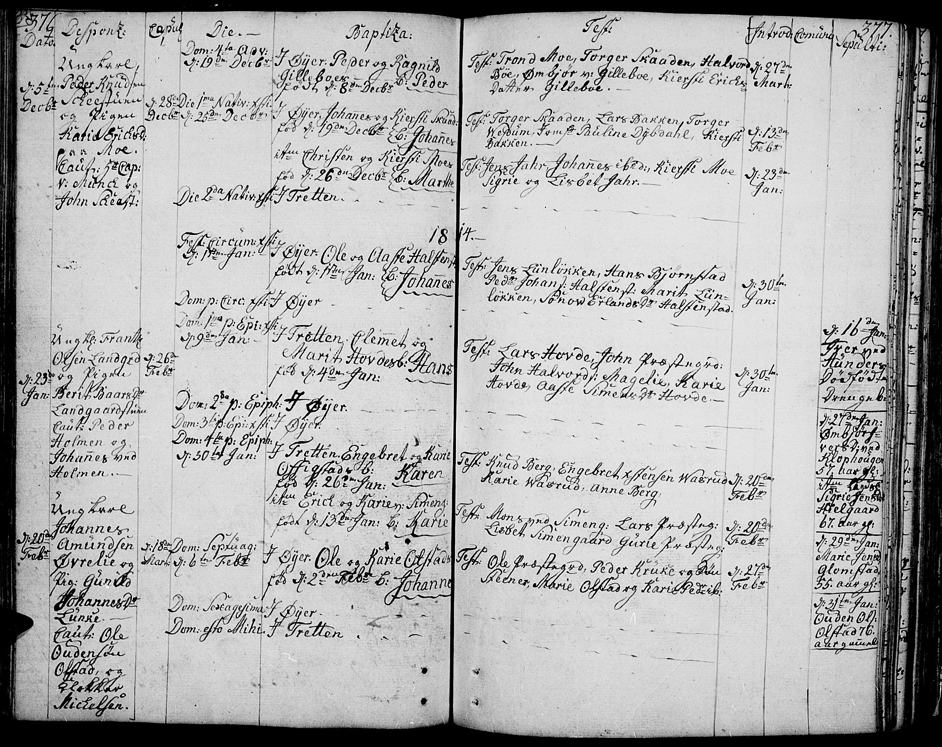 Øyer prestekontor, SAH/PREST-084/H/Ha/Haa/L0003: Parish register (official) no. 3, 1784-1824, p. 376-377