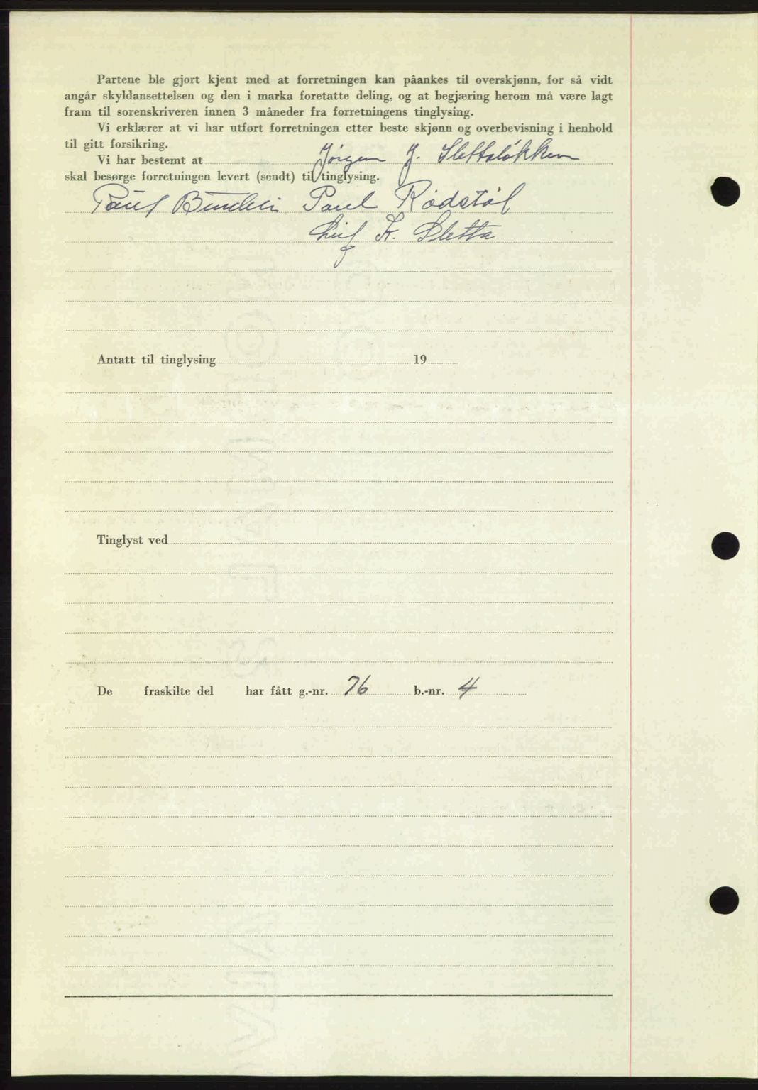 Romsdal sorenskriveri, SAT/A-4149/1/2/2C: Mortgage book no. A24, 1947-1947, Diary no: : 2623/1947