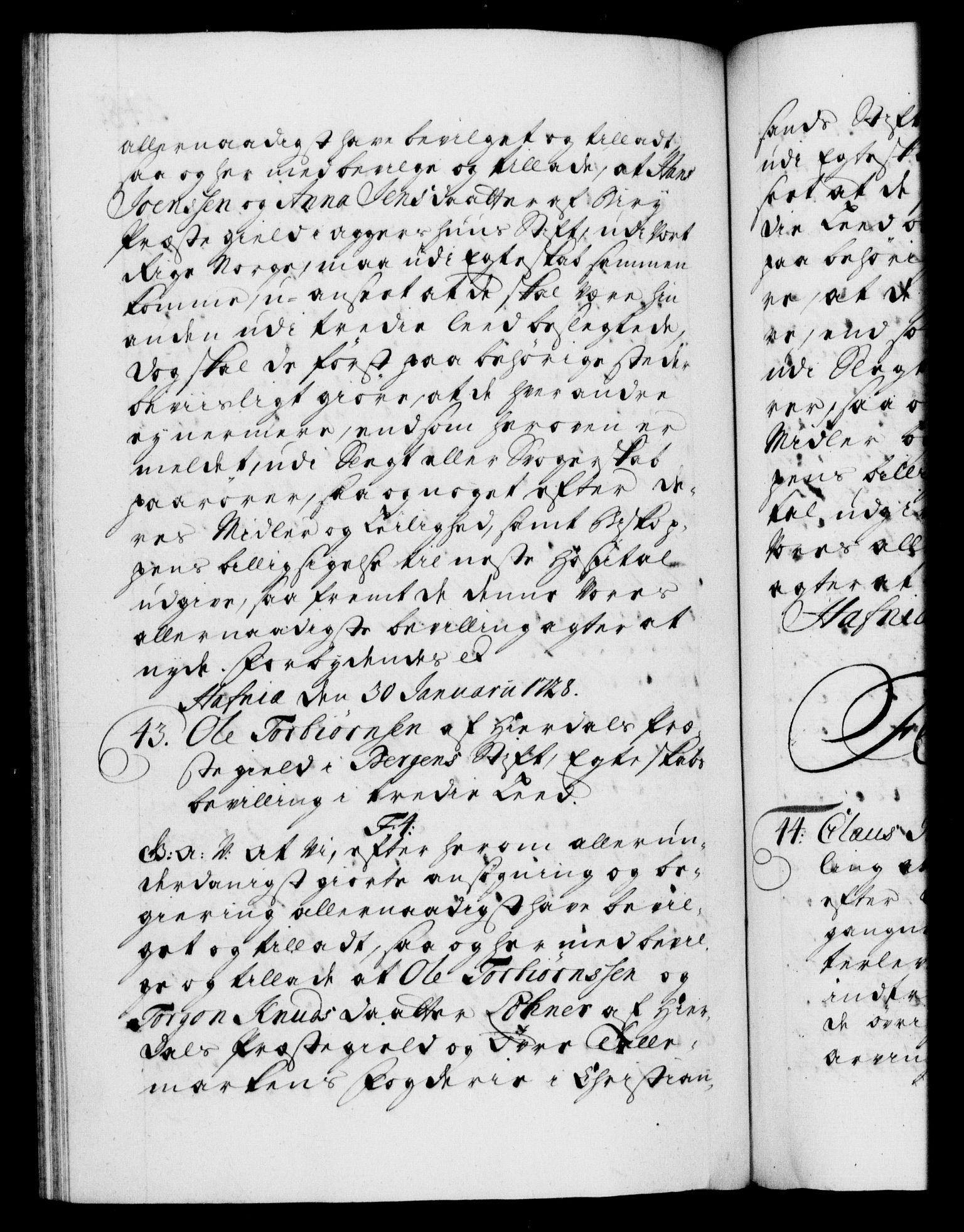 Danske Kanselli 1572-1799, AV/RA-EA-3023/F/Fc/Fca/Fcaa/L0025: Norske registre, 1726-1728, p. 548b