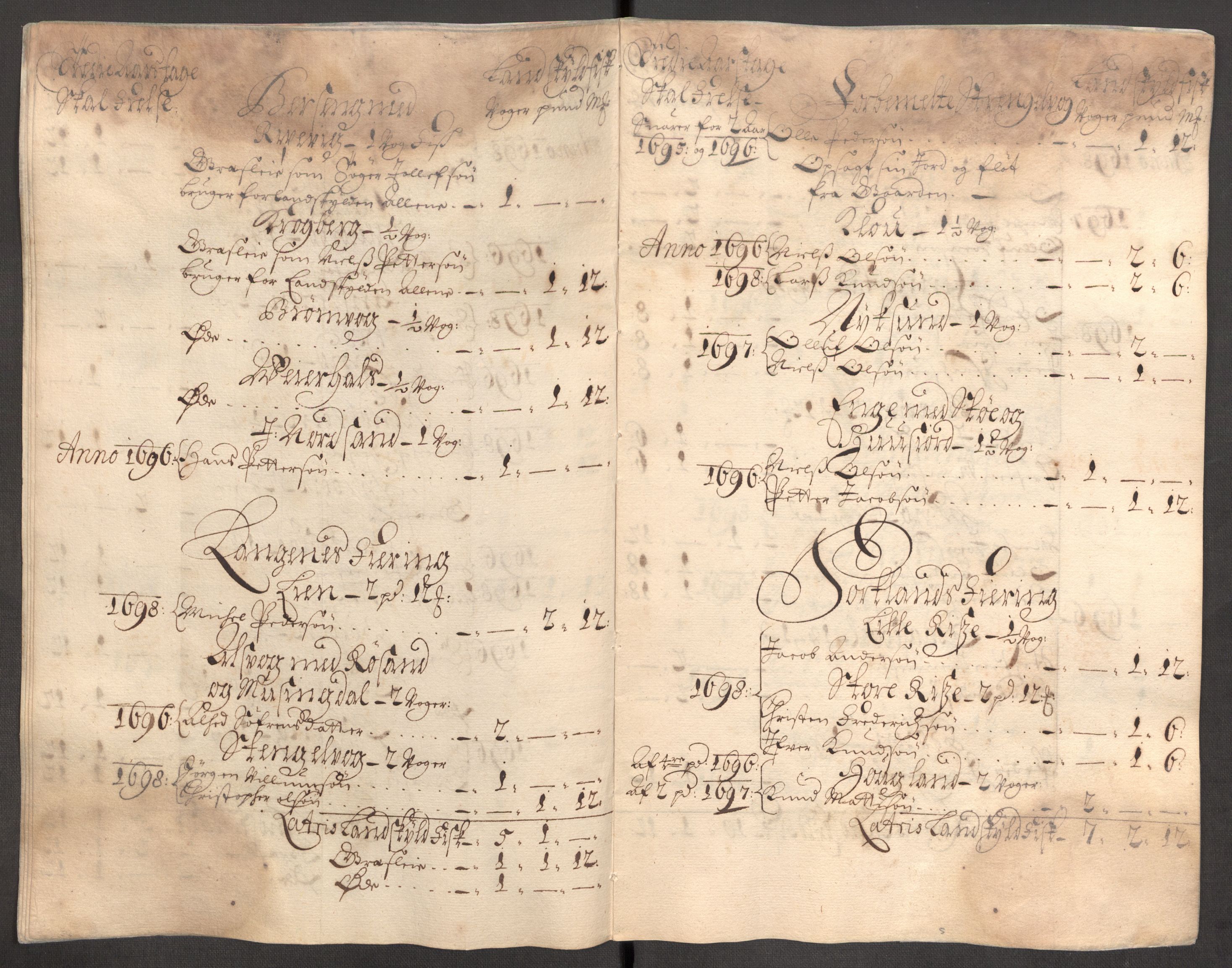 Rentekammeret inntil 1814, Reviderte regnskaper, Fogderegnskap, AV/RA-EA-4092/R67/L4678: Fogderegnskap Vesterålen, Andenes og Lofoten, 1696-1708, p. 87