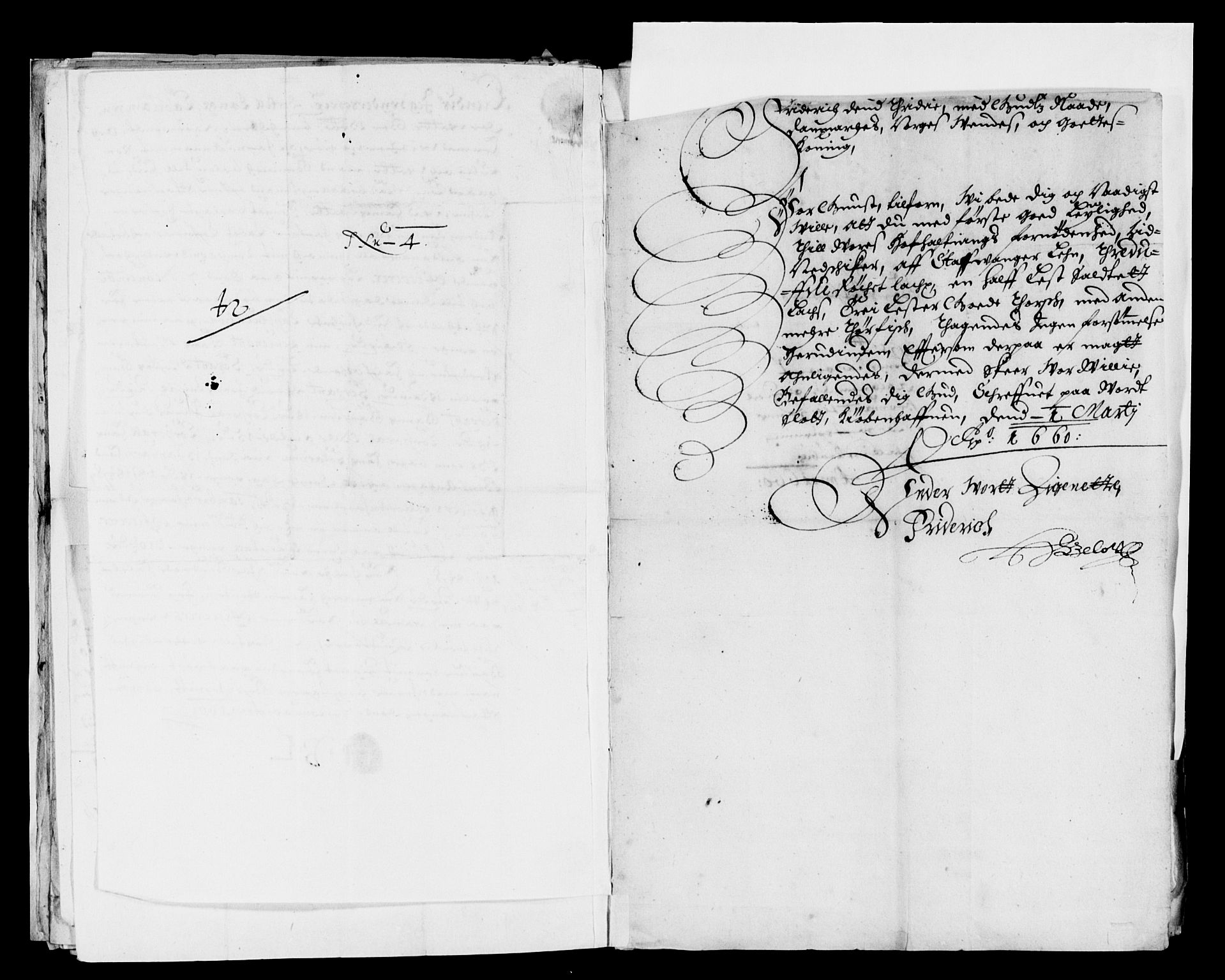 Rentekammeret inntil 1814, Reviderte regnskaper, Lensregnskaper, AV/RA-EA-5023/R/Rb/Rbs/L0042: Stavanger len, 1659-1661