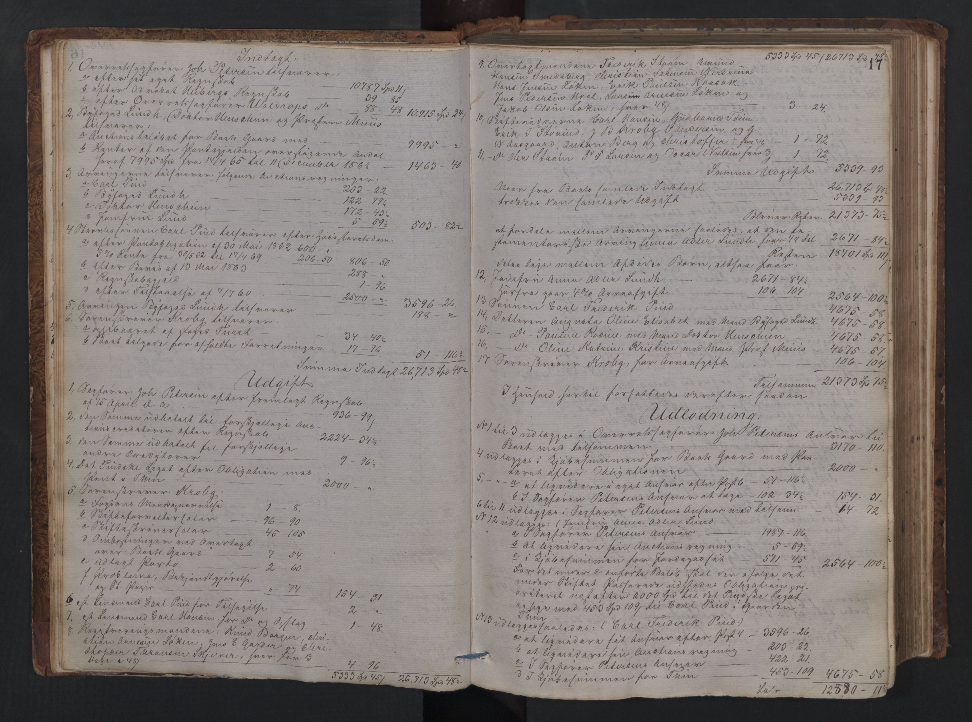 Nedre Romerike sorenskriveri, AV/SAO-A-10469/H/He/Hec/L0006: Skifteutlodningsprotokoll, 1869-1877, p. 16b-17a