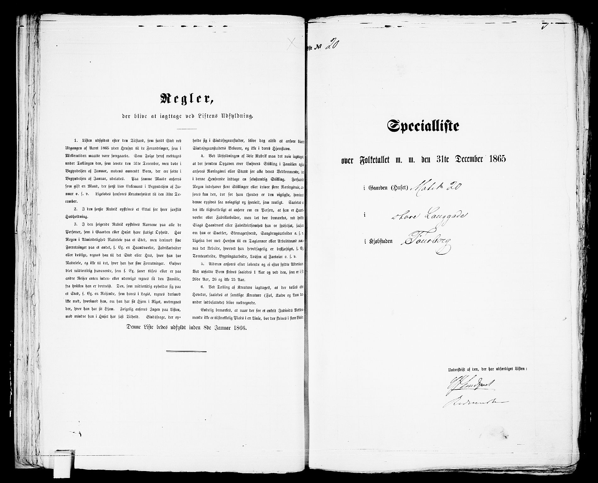 RA, 1865 census for Tønsberg, 1865, p. 50