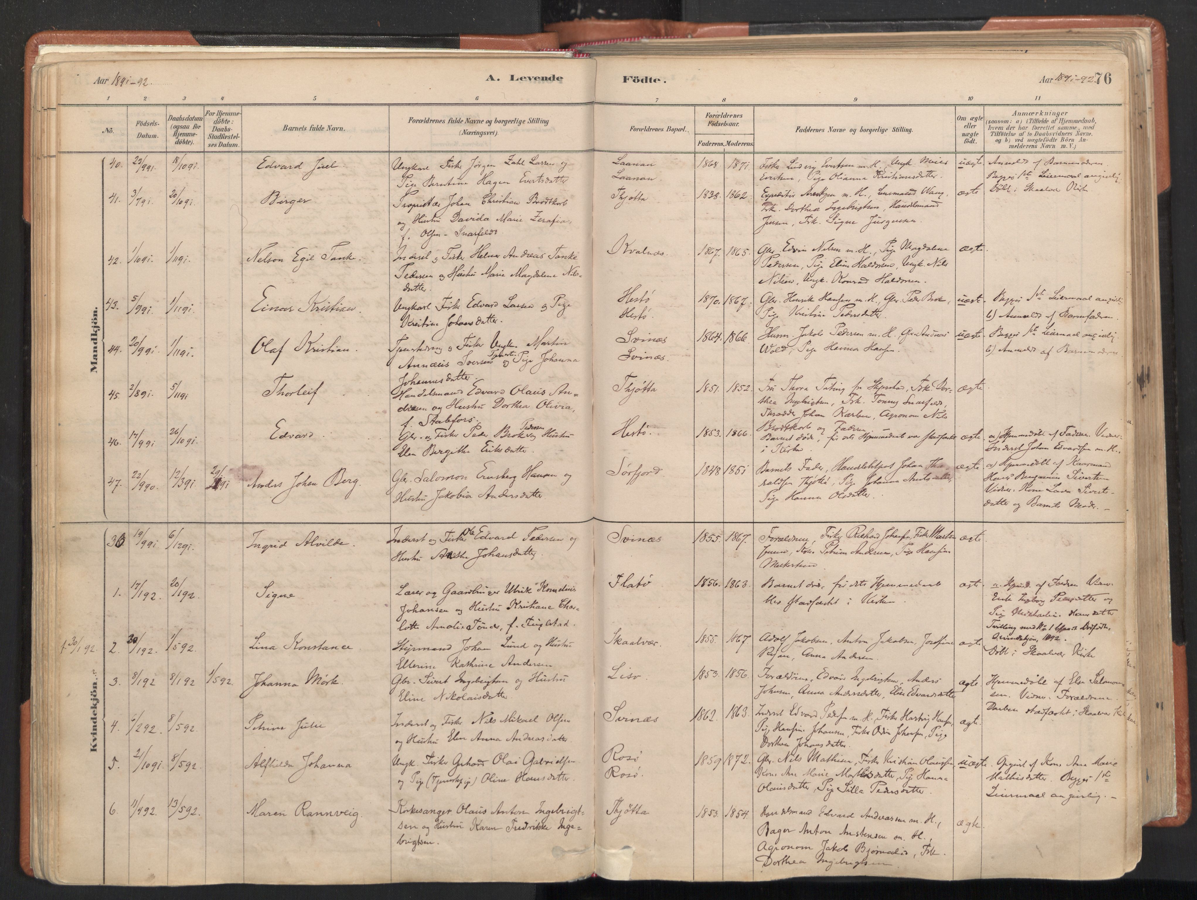 Ministerialprotokoller, klokkerbøker og fødselsregistre - Nordland, AV/SAT-A-1459/817/L0264: Parish register (official) no. 817A04, 1878-1907, p. 76