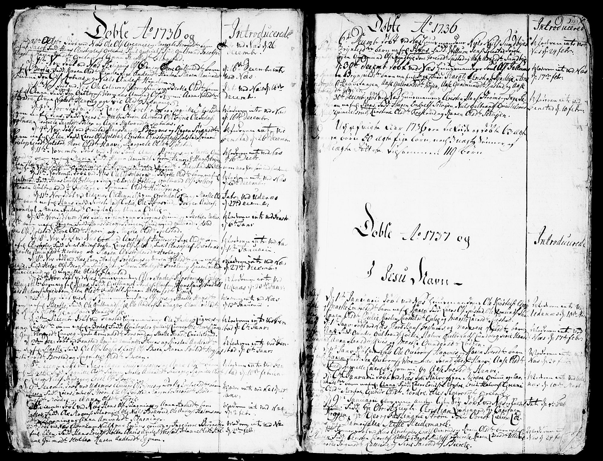 Nes prestekontor Kirkebøker, SAO/A-10410/F/Fa/L0003: Parish register (official) no. I 3, 1734-1781, p. 11