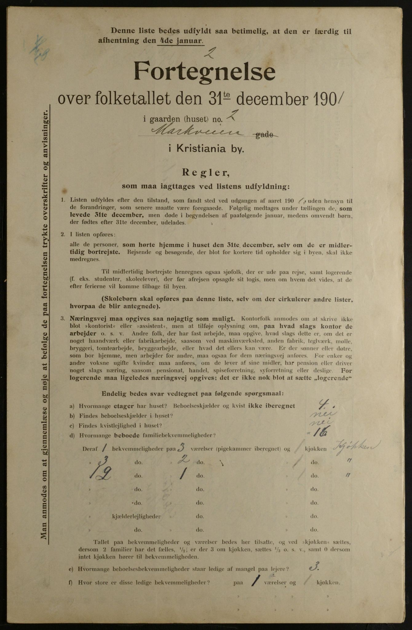 OBA, Municipal Census 1901 for Kristiania, 1901, p. 9753