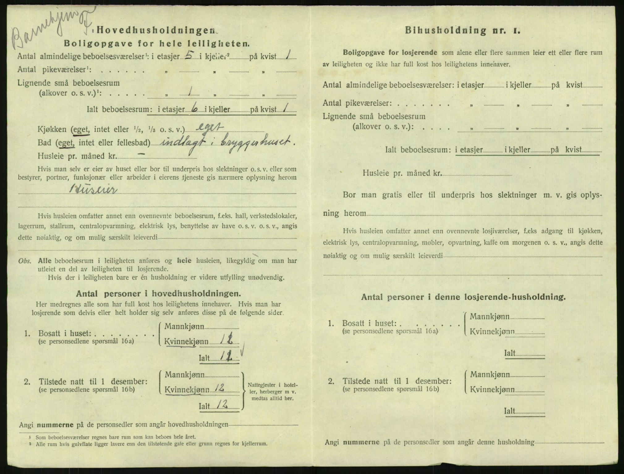 SAK, 1920 census for Flekkefjord, 1920, p. 831