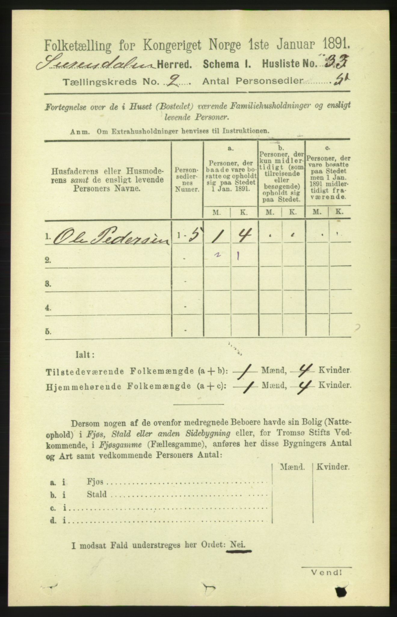 RA, 1891 census for 1566 Surnadal, 1891, p. 503