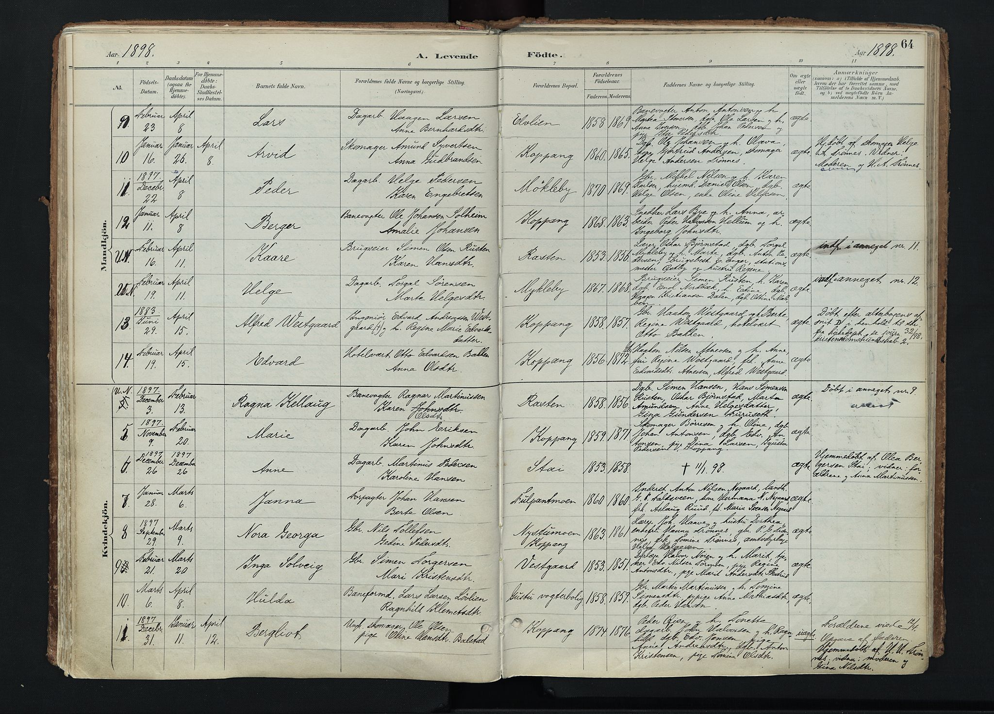 Stor-Elvdal prestekontor, SAH/PREST-052/H/Ha/Haa/L0004: Parish register (official) no. 4, 1890-1922, p. 64