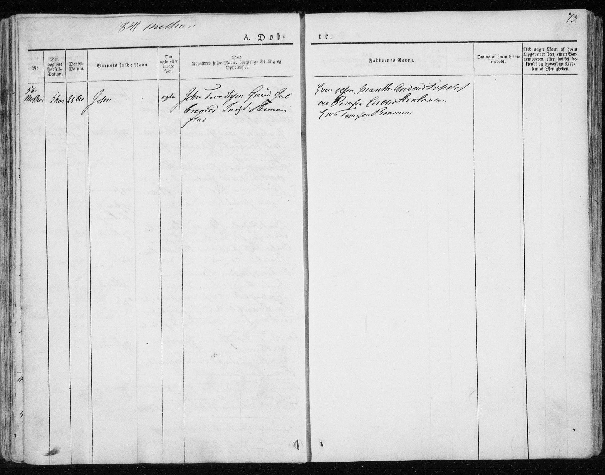 Ministerialprotokoller, klokkerbøker og fødselsregistre - Sør-Trøndelag, AV/SAT-A-1456/691/L1069: Parish register (official) no. 691A04, 1826-1841, p. 73