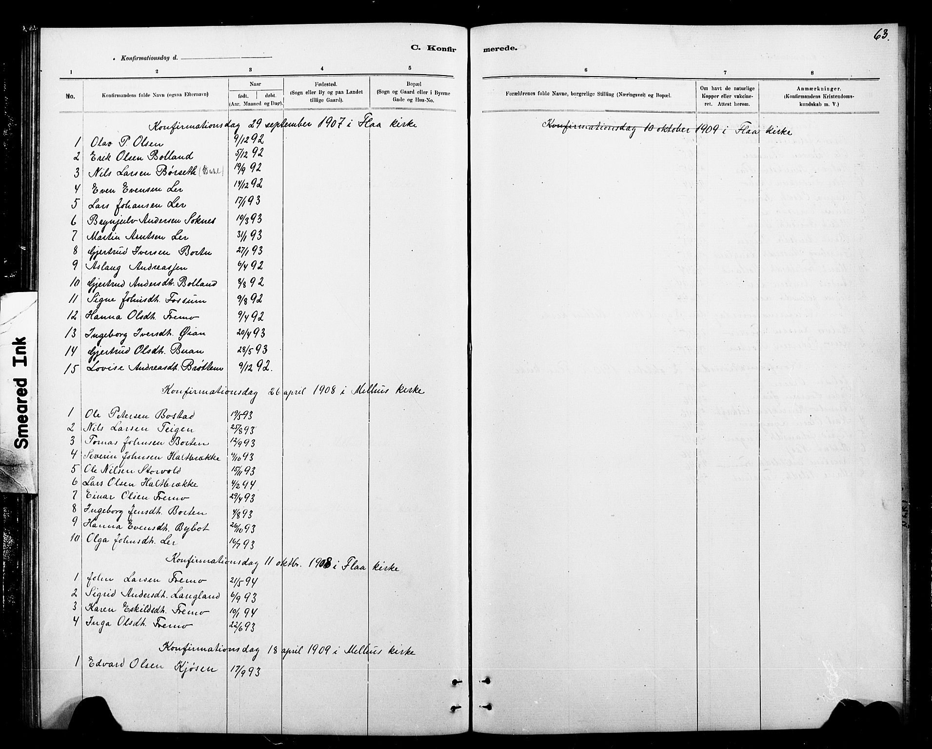 Ministerialprotokoller, klokkerbøker og fødselsregistre - Sør-Trøndelag, SAT/A-1456/693/L1123: Parish register (copy) no. 693C04, 1887-1910, p. 63