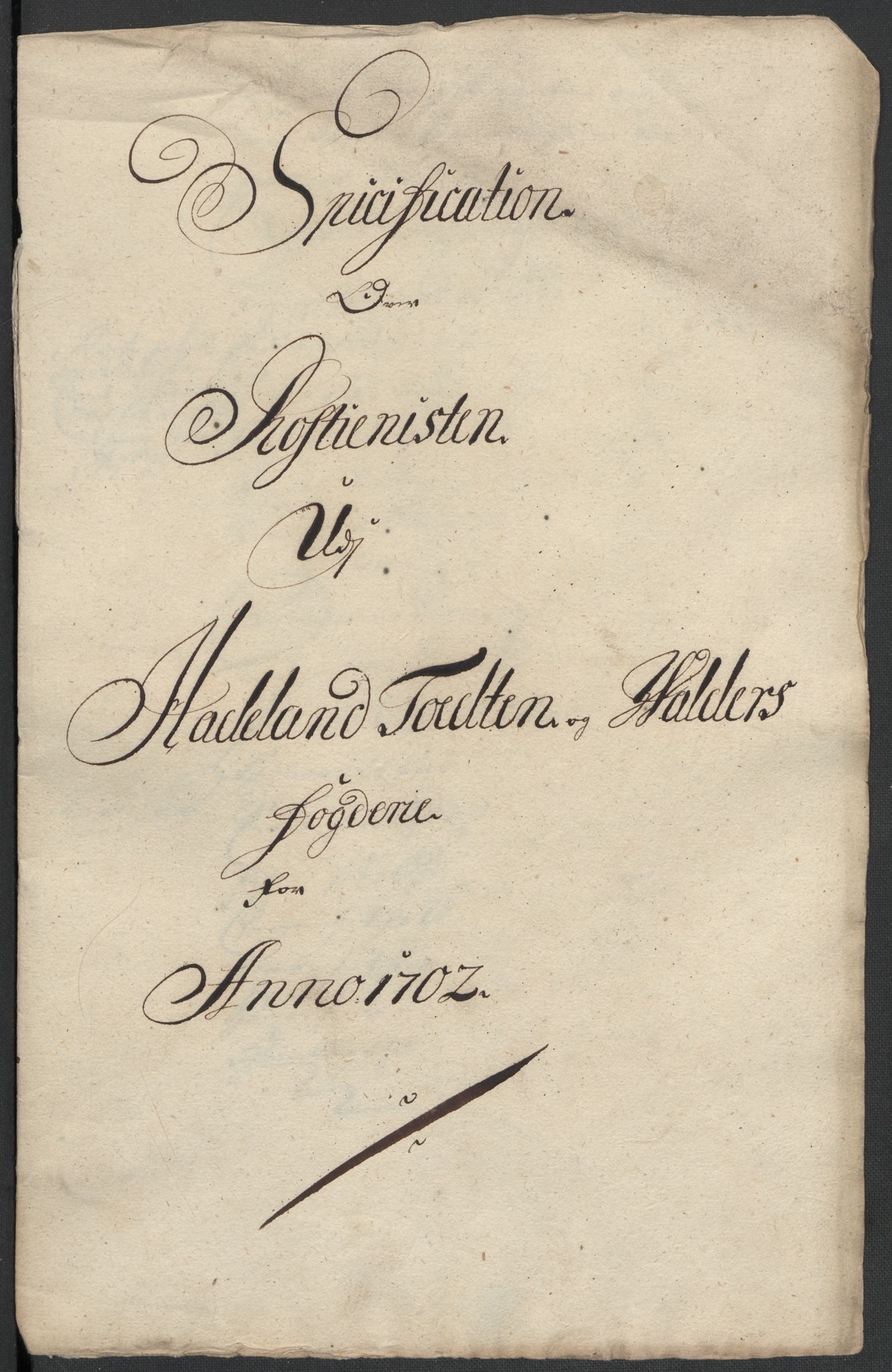 Rentekammeret inntil 1814, Reviderte regnskaper, Fogderegnskap, AV/RA-EA-4092/R18/L1300: Fogderegnskap Hadeland, Toten og Valdres, 1702, p. 409
