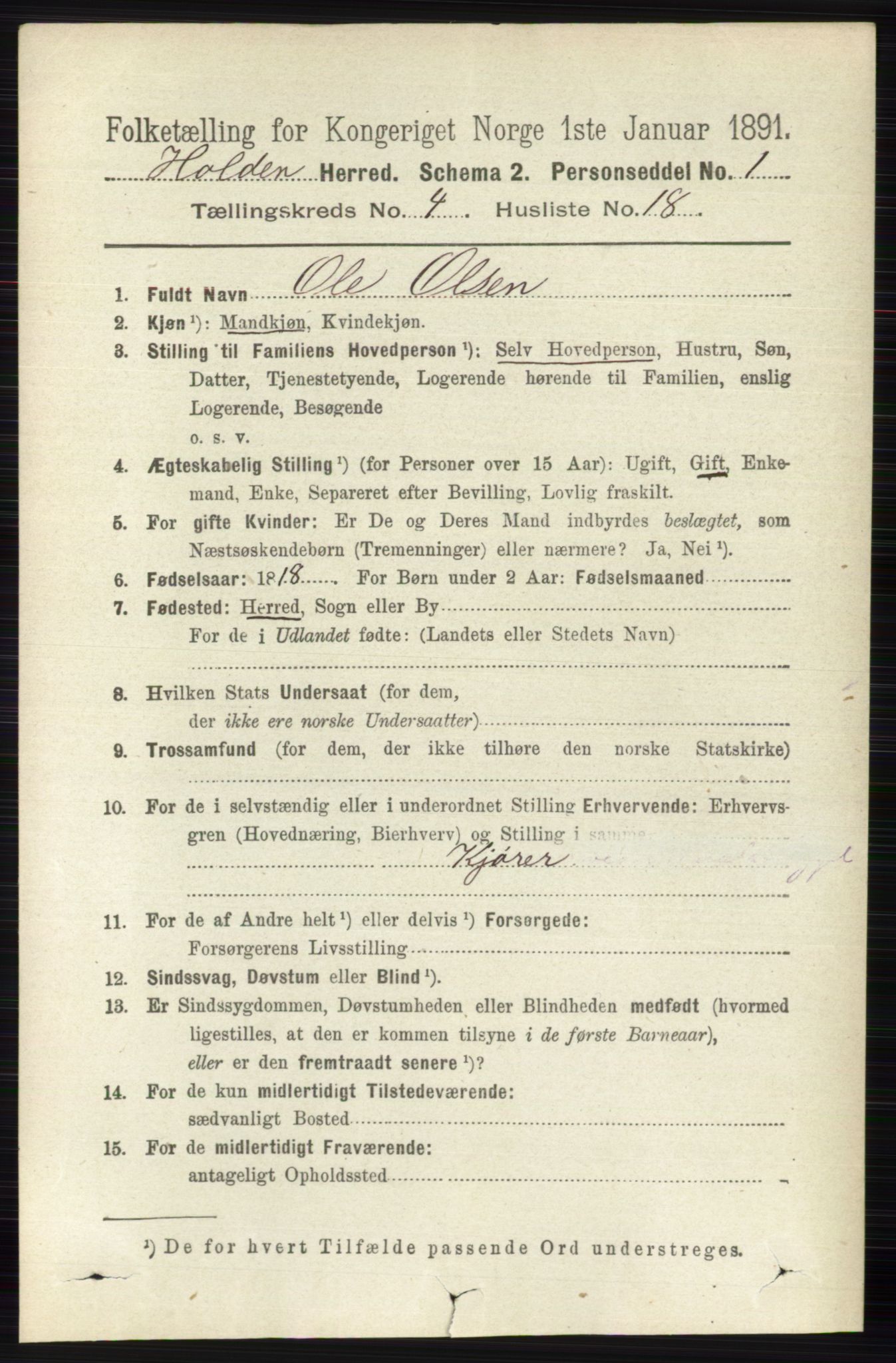 RA, 1891 census for 0819 Holla, 1891, p. 2368