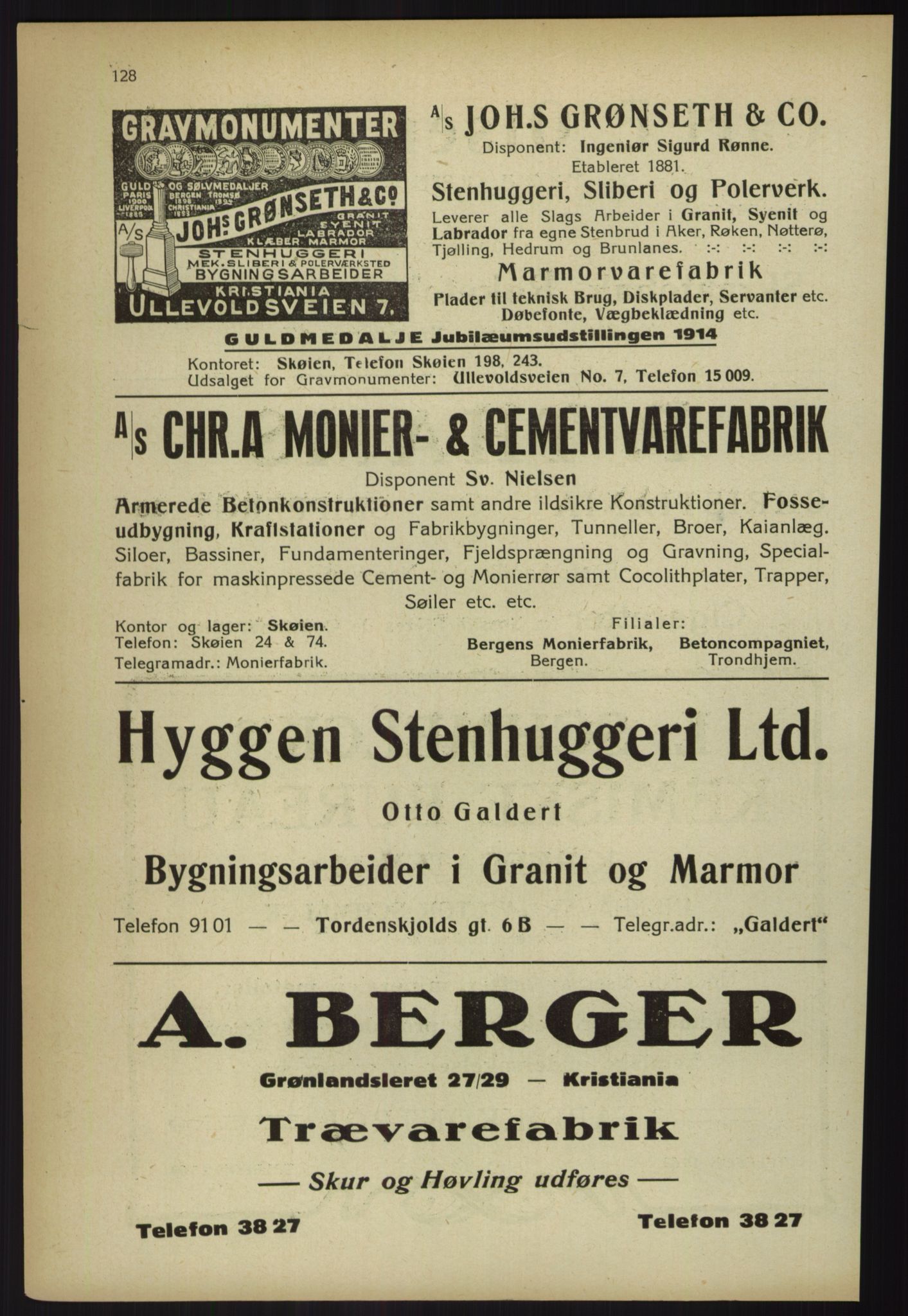Kristiania/Oslo adressebok, PUBL/-, 1918, p. 141