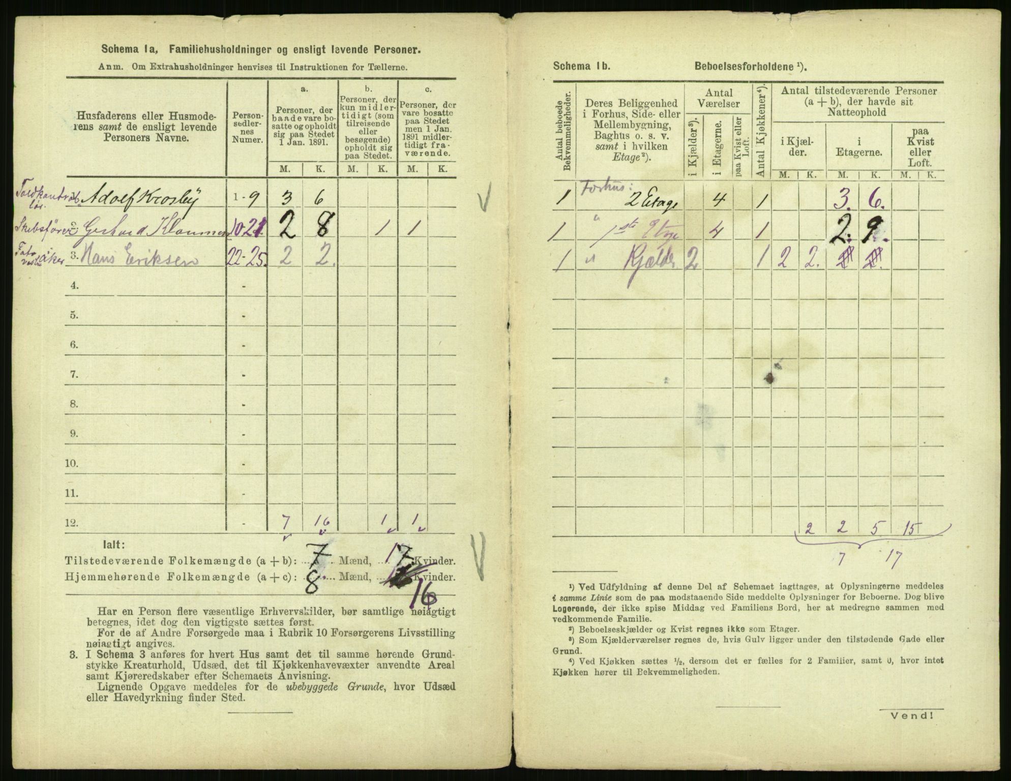 RA, 1891 census for 0301 Kristiania, 1891, p. 35620