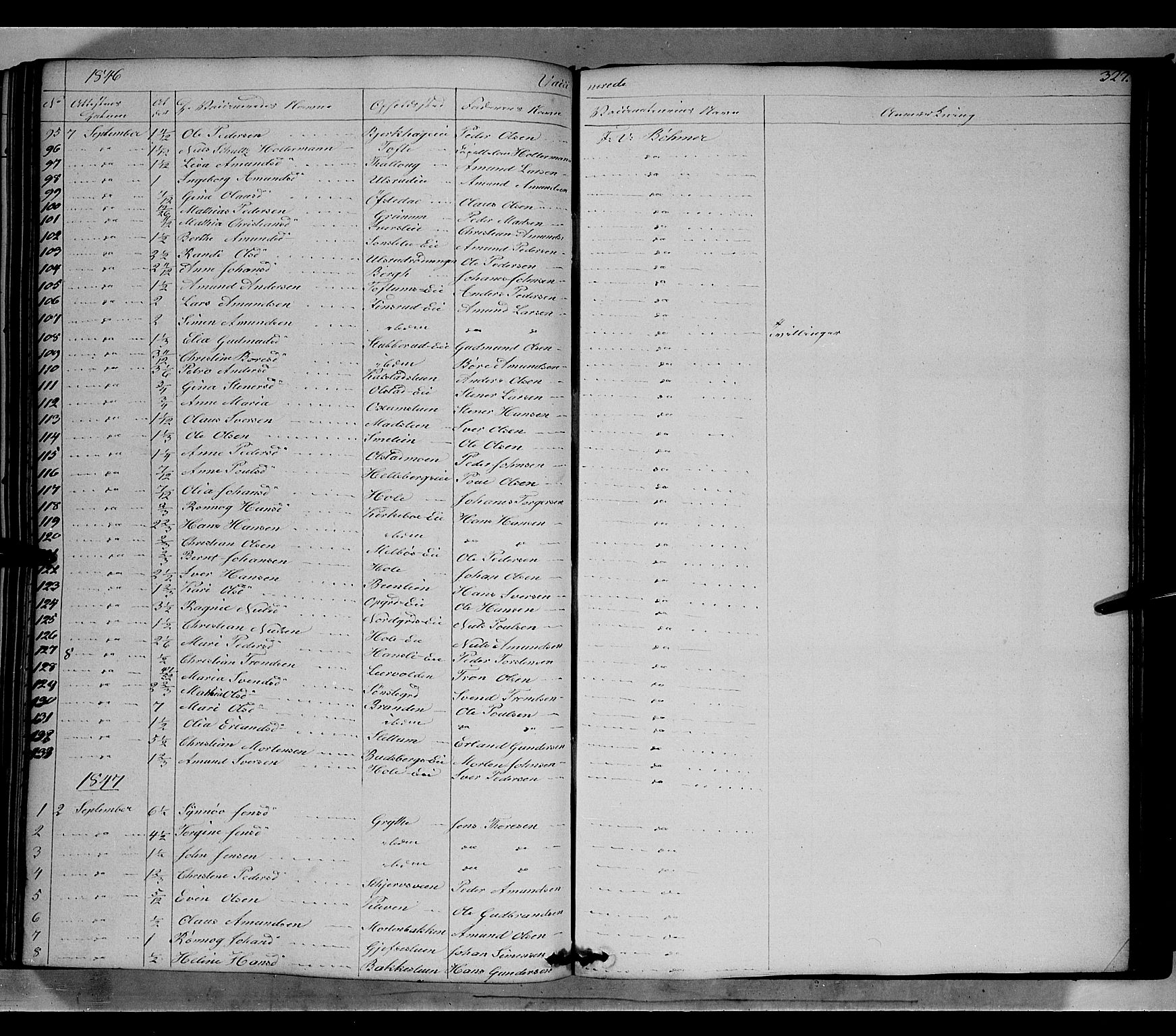 Gausdal prestekontor, SAH/PREST-090/H/Ha/Haa/L0007: Parish register (official) no. 7, 1840-1850, p. 327