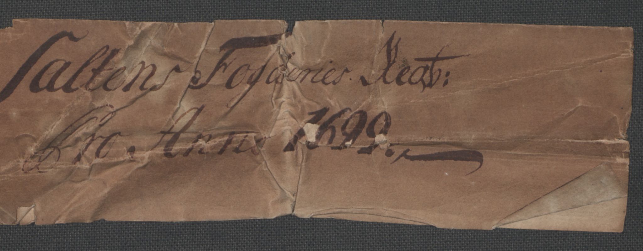 Rentekammeret inntil 1814, Reviderte regnskaper, Fogderegnskap, AV/RA-EA-4092/R66/L4579: Fogderegnskap Salten, 1697-1700, p. 5