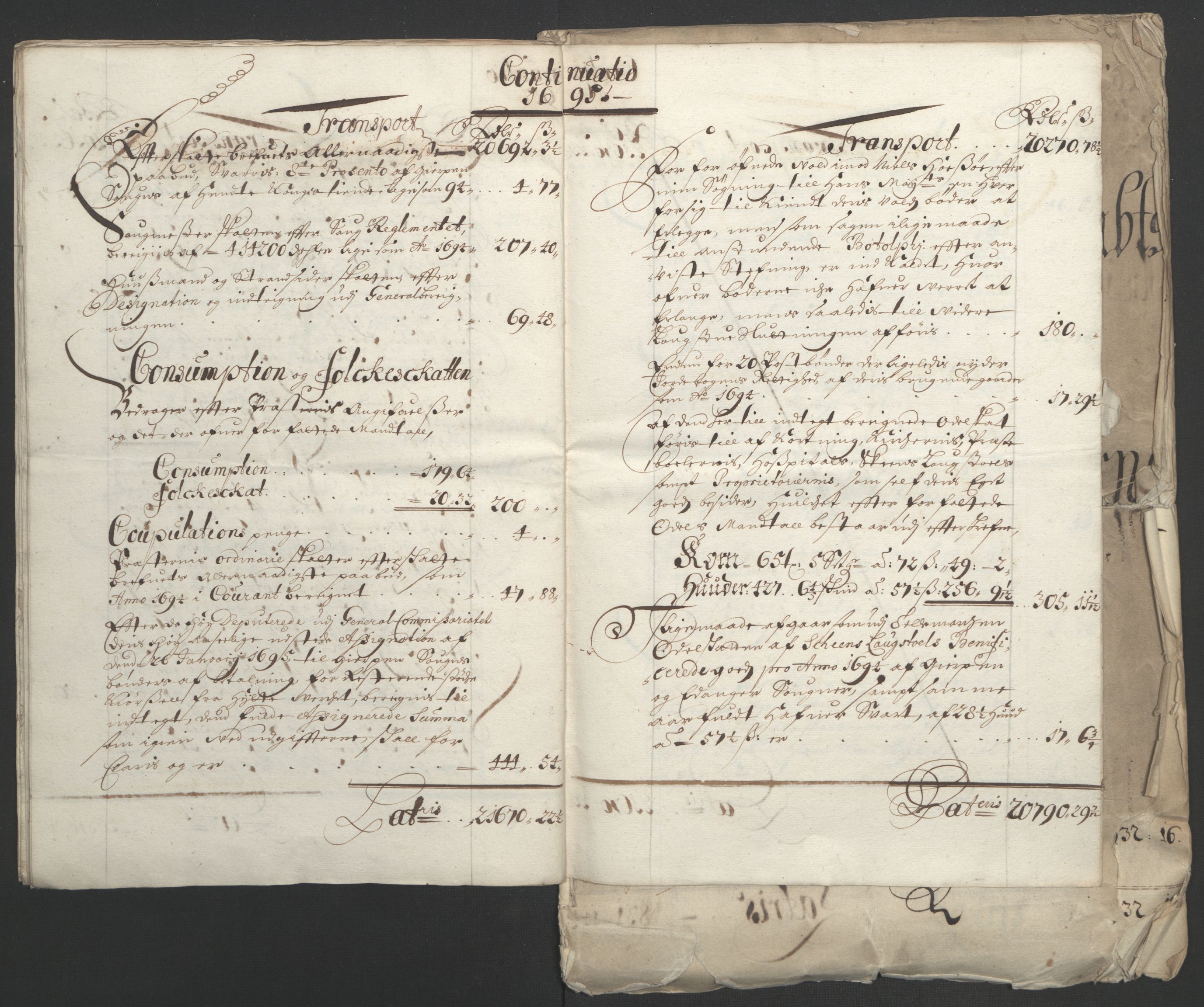 Rentekammeret inntil 1814, Reviderte regnskaper, Fogderegnskap, AV/RA-EA-4092/R36/L2093: Fogderegnskap Øvre og Nedre Telemark og Bamble, 1695, p. 23