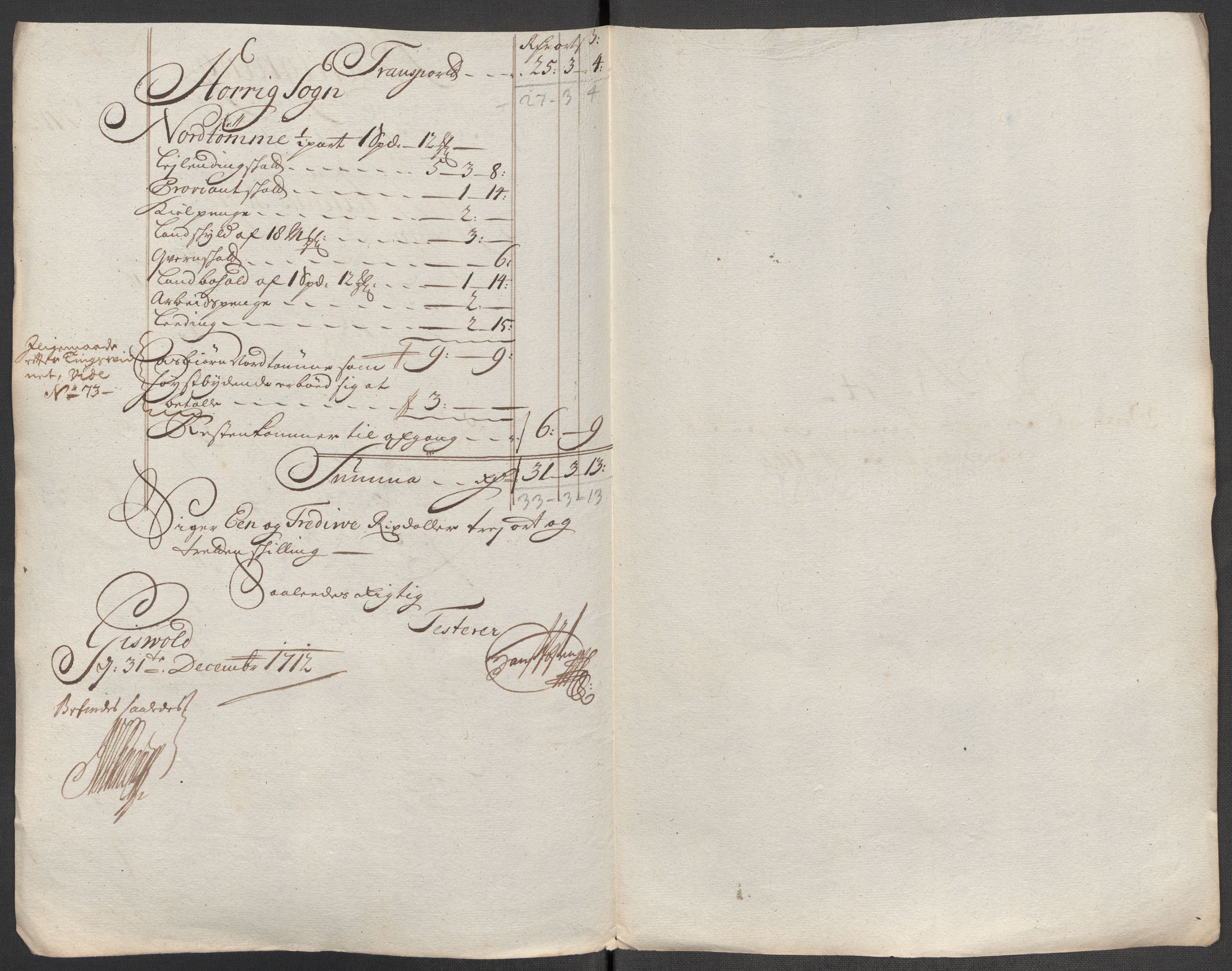 Rentekammeret inntil 1814, Reviderte regnskaper, Fogderegnskap, RA/EA-4092/R60/L3963: Fogderegnskap Orkdal og Gauldal, 1712, p. 507