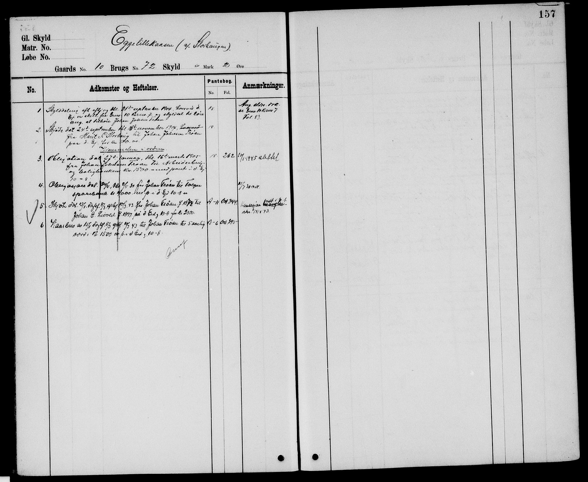 Nord-Østerdal tingrett, AV/SAH-TING-020/H/Ha/Hah/L0048: Mortgage register no. 1, 1897, p. 157