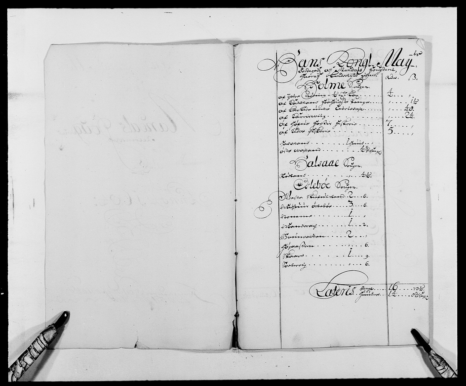 Rentekammeret inntil 1814, Reviderte regnskaper, Fogderegnskap, RA/EA-4092/R42/L2541: Mandal fogderi, 1681-1684, p. 238