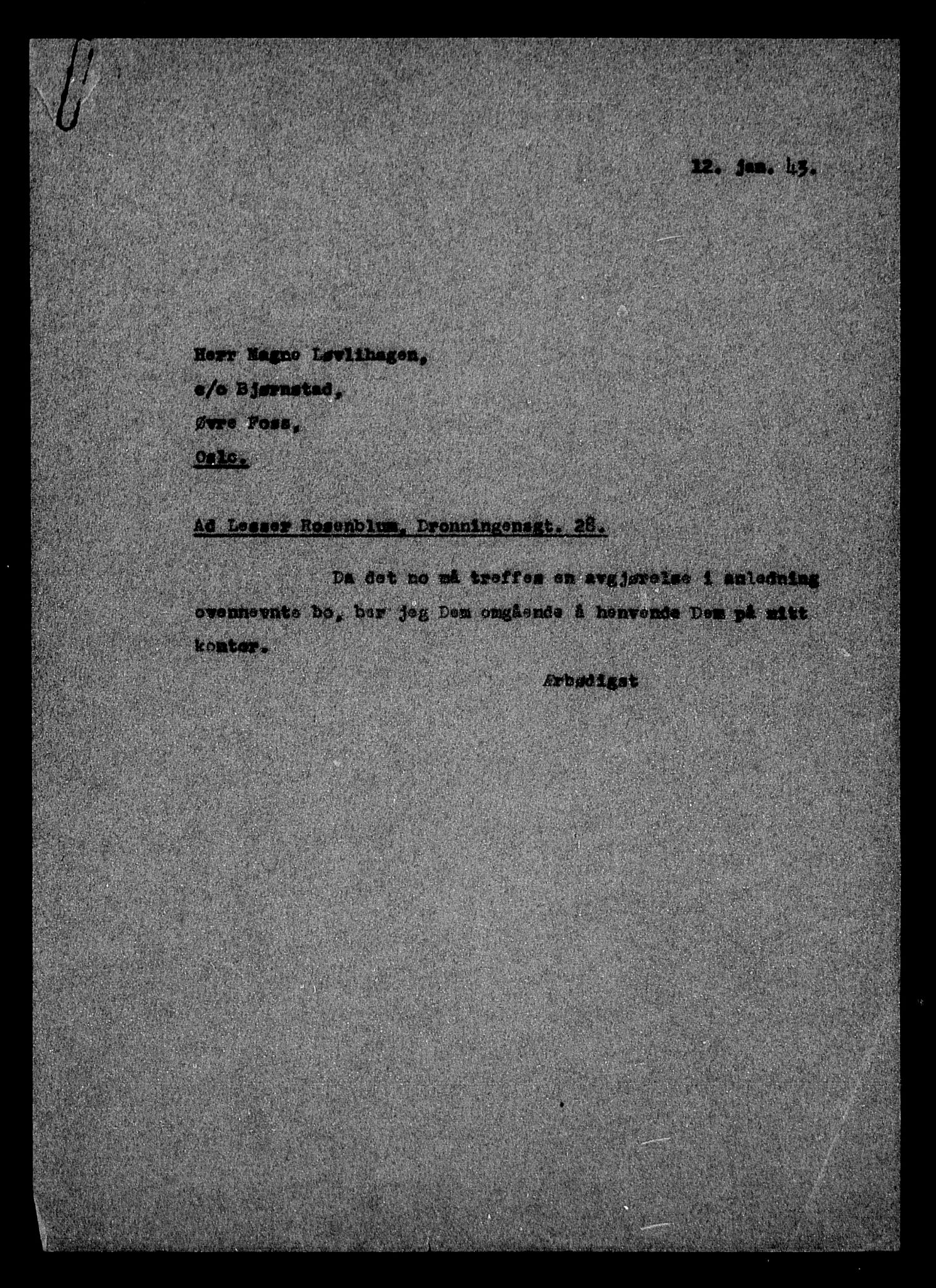 Justisdepartementet, Tilbakeføringskontoret for inndratte formuer, AV/RA-S-1564/H/Hc/Hcc/L0974: --, 1945-1947, p. 27