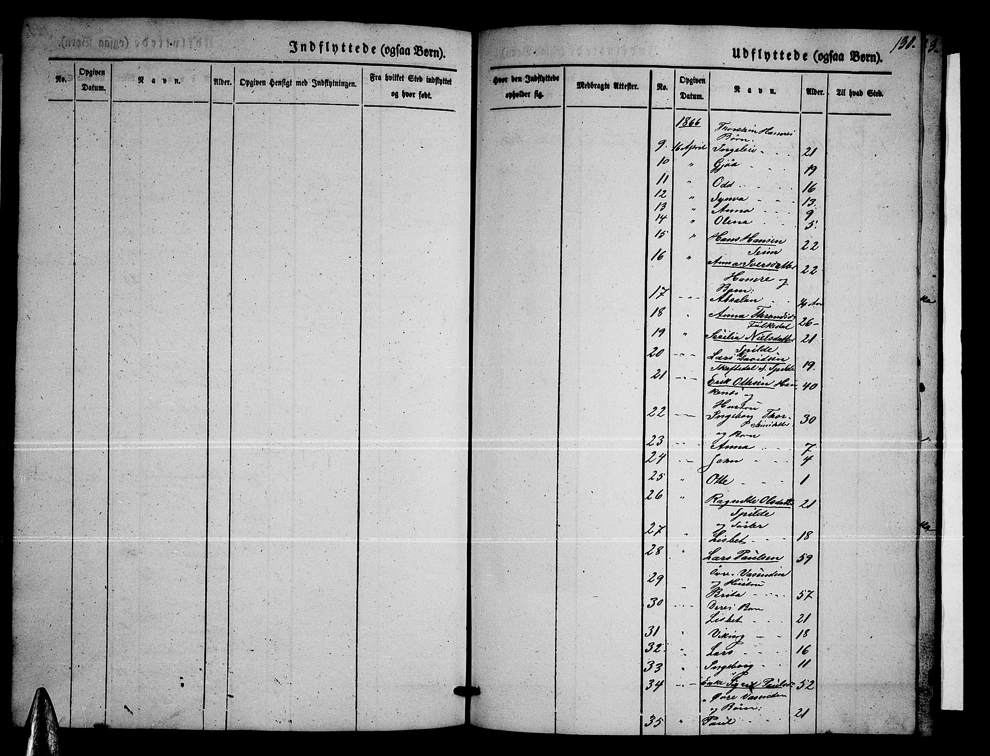 Ulvik sokneprestembete, SAB/A-78801/H/Hab: Parish register (copy) no. B 1, 1855-1868, p. 130