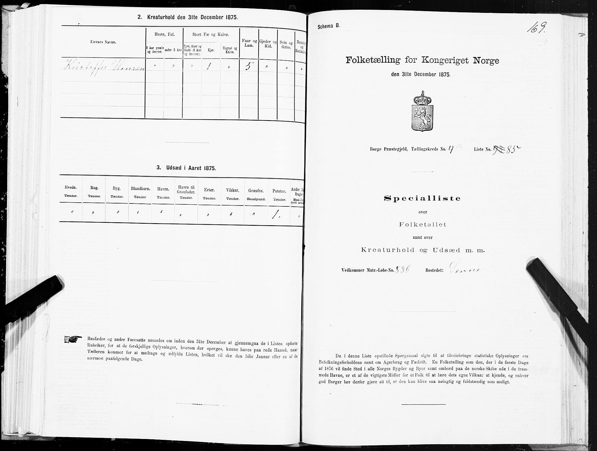 SAT, 1875 census for 1862P Borge, 1875, p. 3169