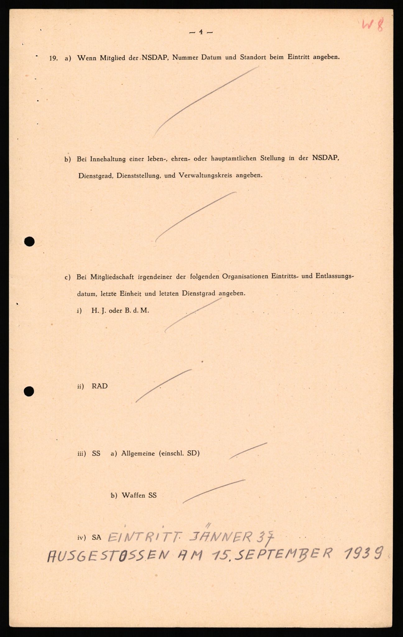 Forsvaret, Forsvarets overkommando II, AV/RA-RAFA-3915/D/Db/L0040: CI Questionaires. Tyske okkupasjonsstyrker i Norge. Østerrikere., 1945-1946, p. 392