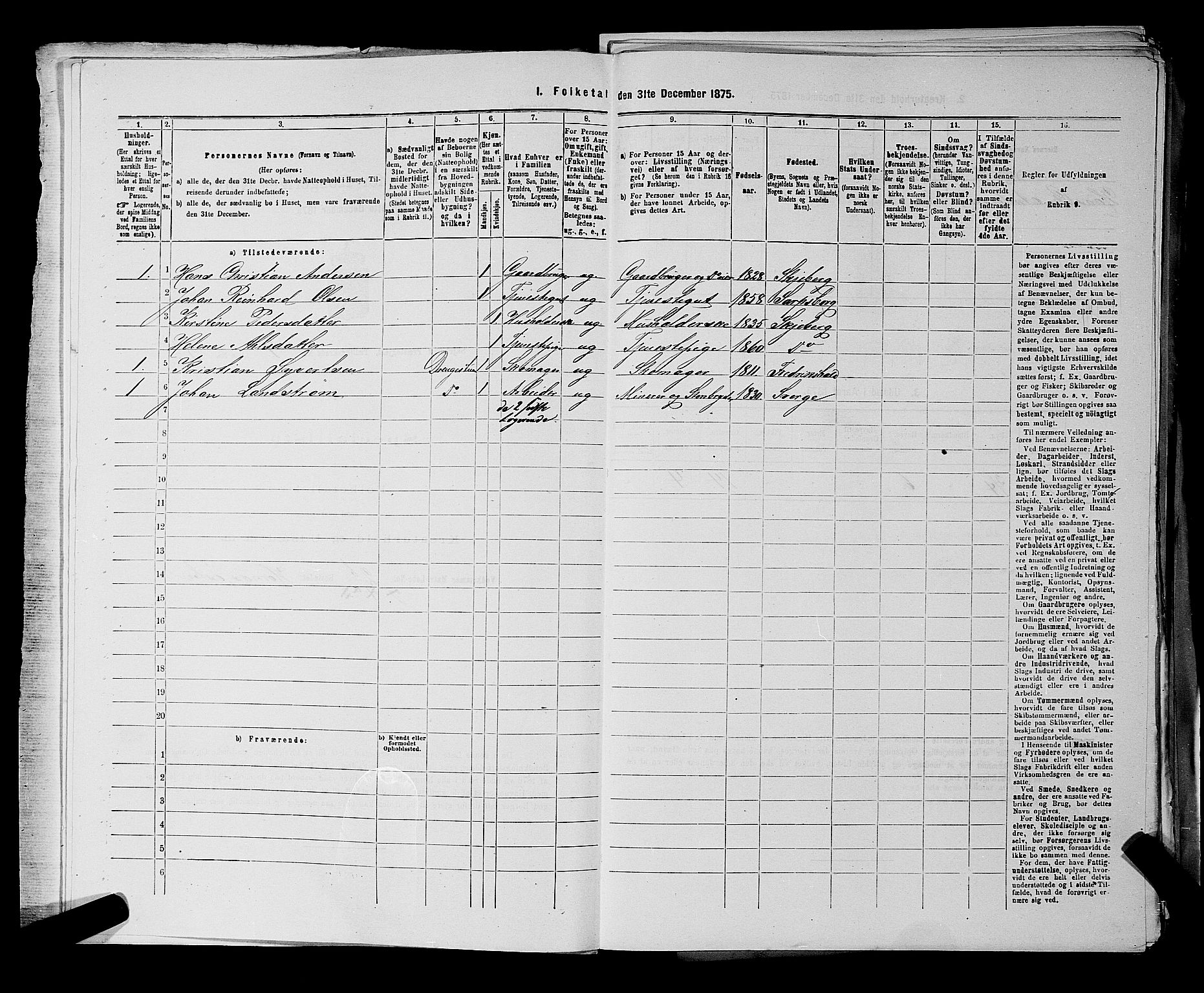RA, 1875 census for 0115P Skjeberg, 1875, p. 38