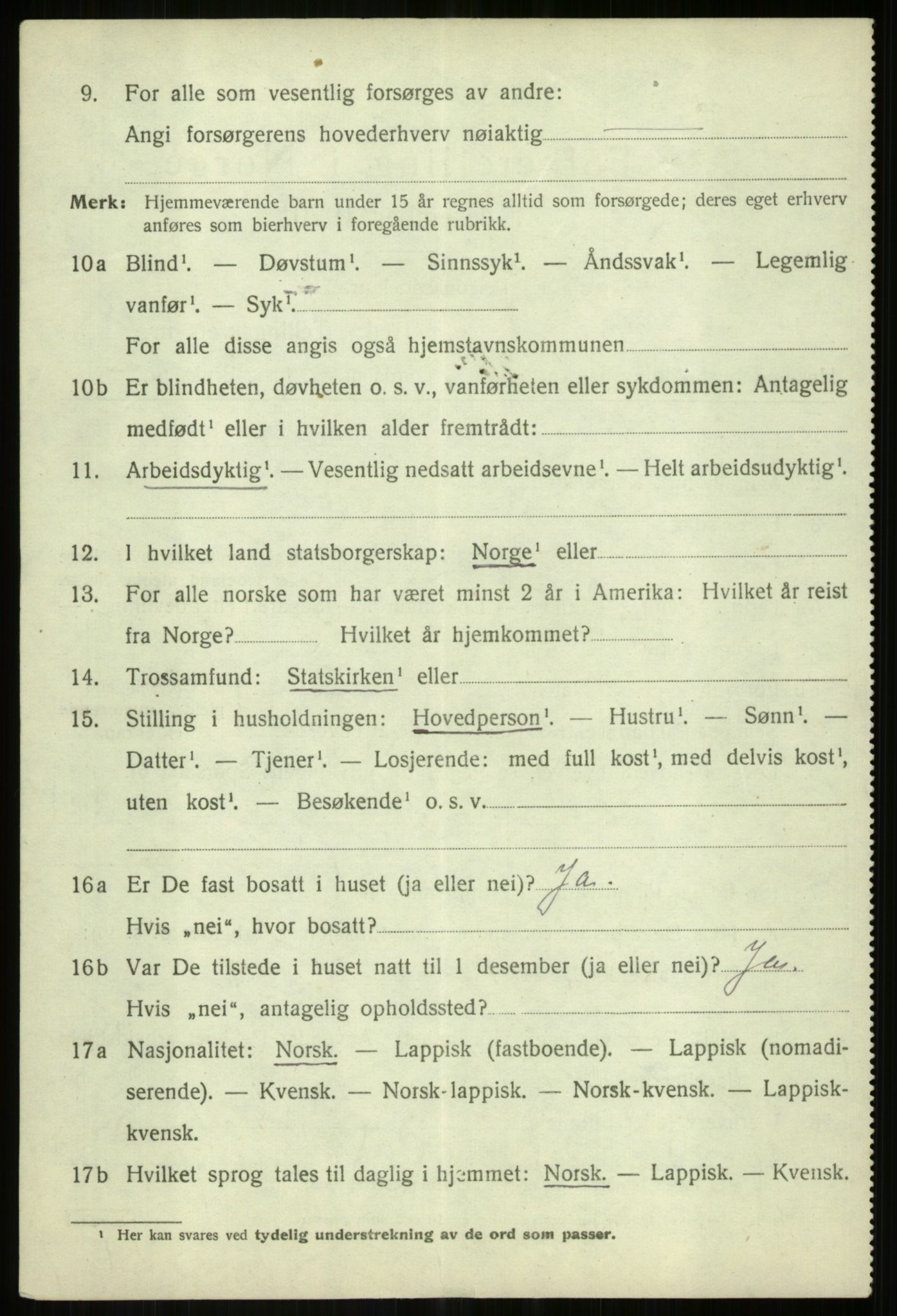 SATØ, 1920 census for Målselv, 1920, p. 9166