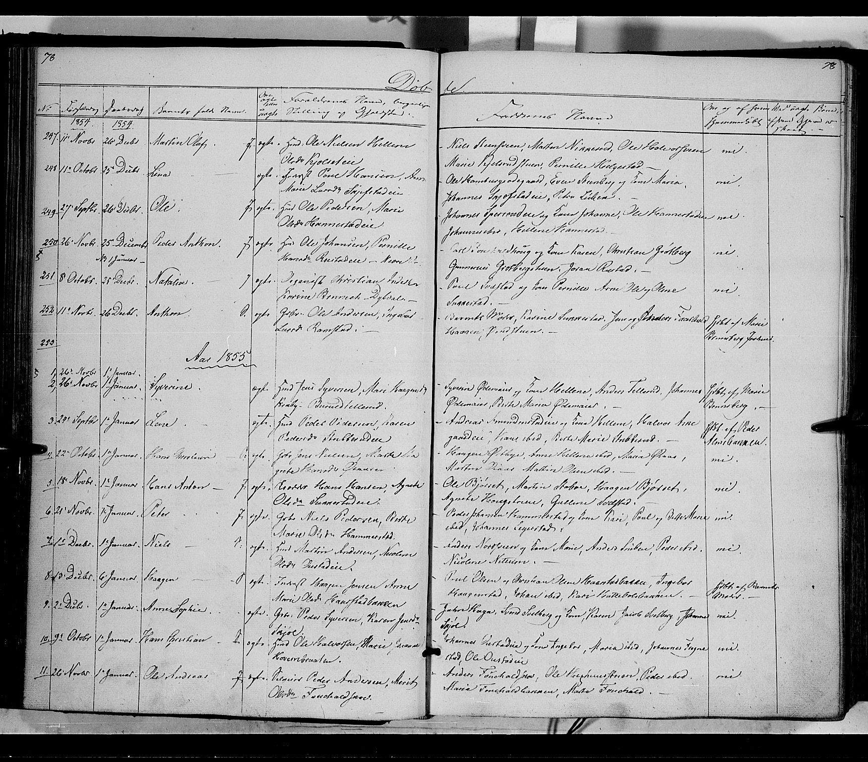 Østre Toten prestekontor, AV/SAH-PREST-104/H/Ha/Haa/L0003: Parish register (official) no. 3, 1848-1856, p. 78