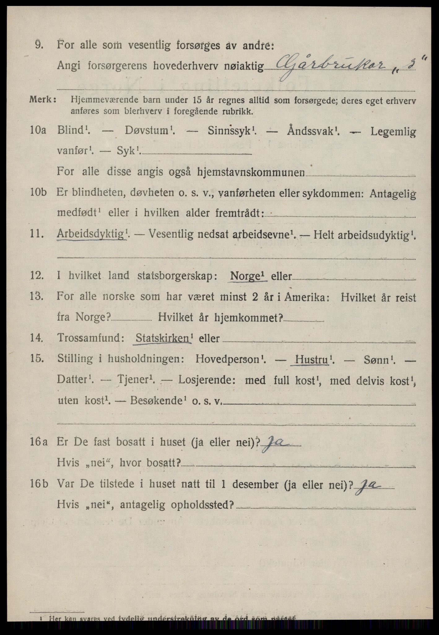 SAT, 1920 census for Surnadal, 1920, p. 4384