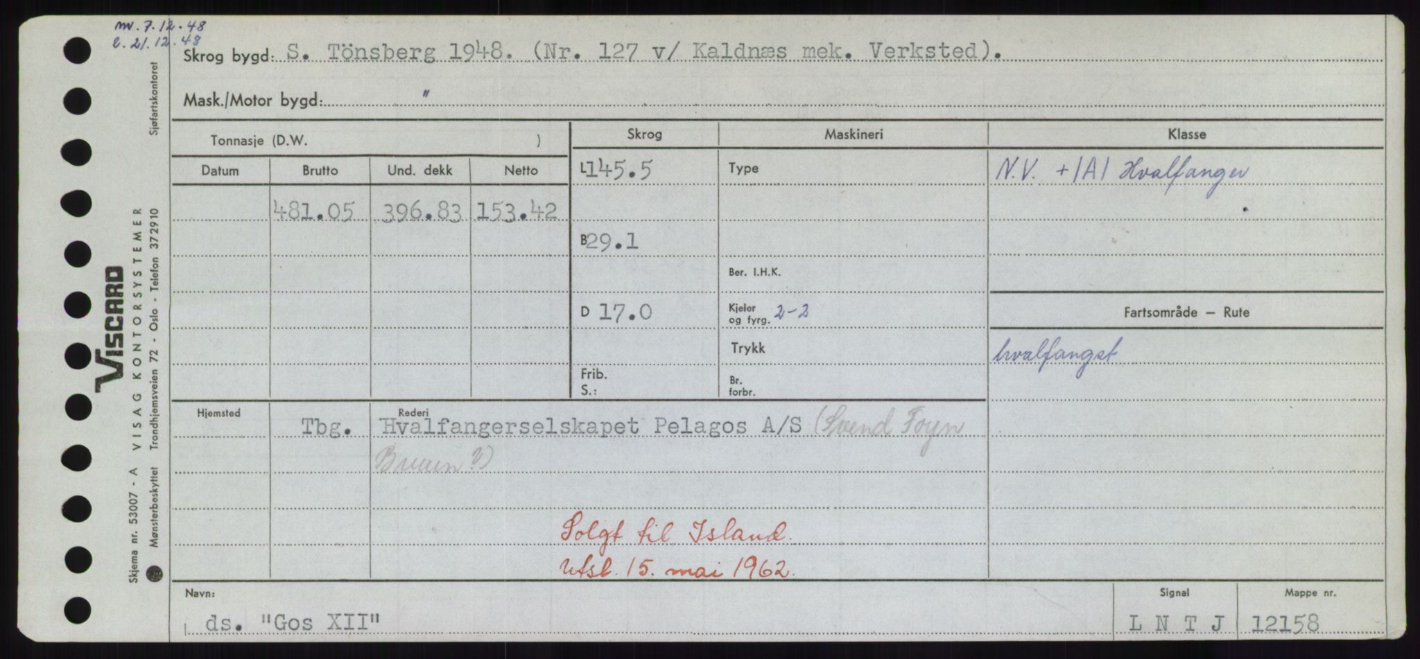 Sjøfartsdirektoratet med forløpere, Skipsmålingen, RA/S-1627/H/Hd/L0013: Fartøy, Gne-Gås, p. 103