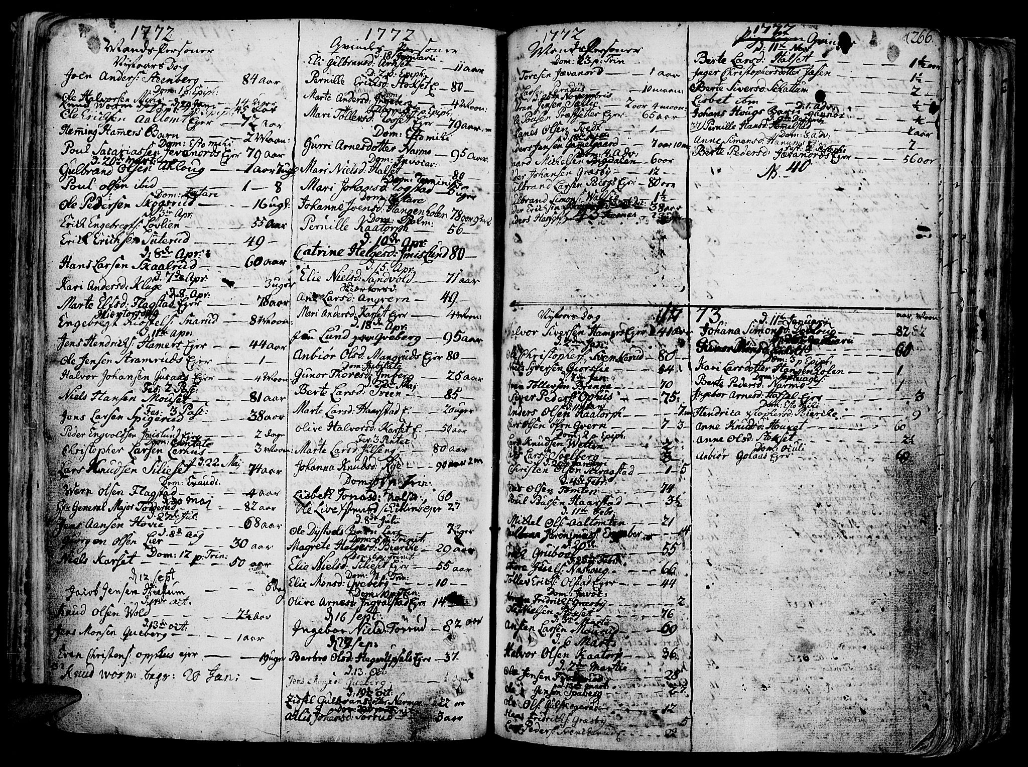 Vang prestekontor, Hedmark, SAH/PREST-008/H/Ha/Haa/L0003: Parish register (official) no. 3, 1734-1809, p. 266