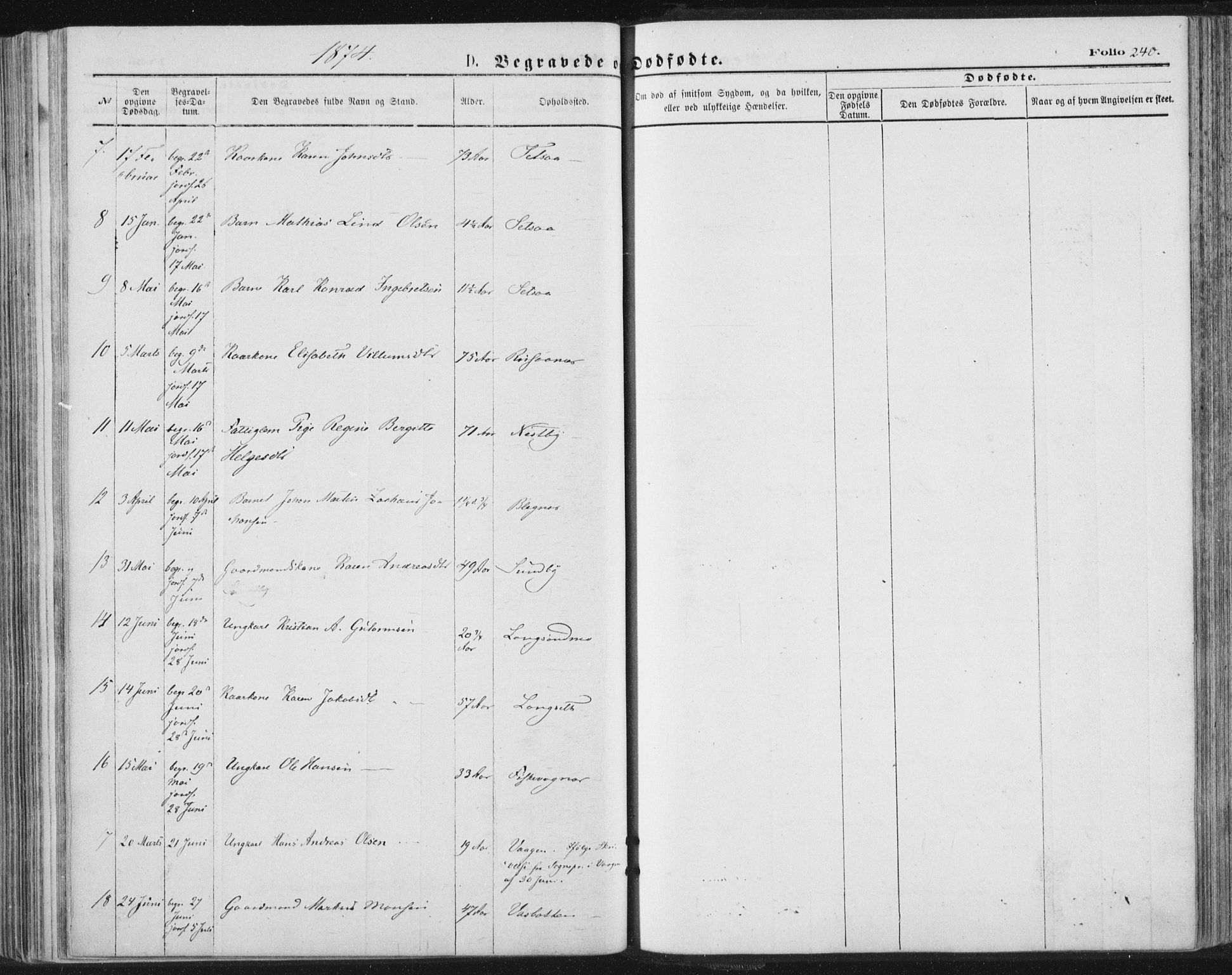 Ministerialprotokoller, klokkerbøker og fødselsregistre - Nordland, SAT/A-1459/847/L0668: Parish register (official) no. 847A08, 1872-1886, p. 240