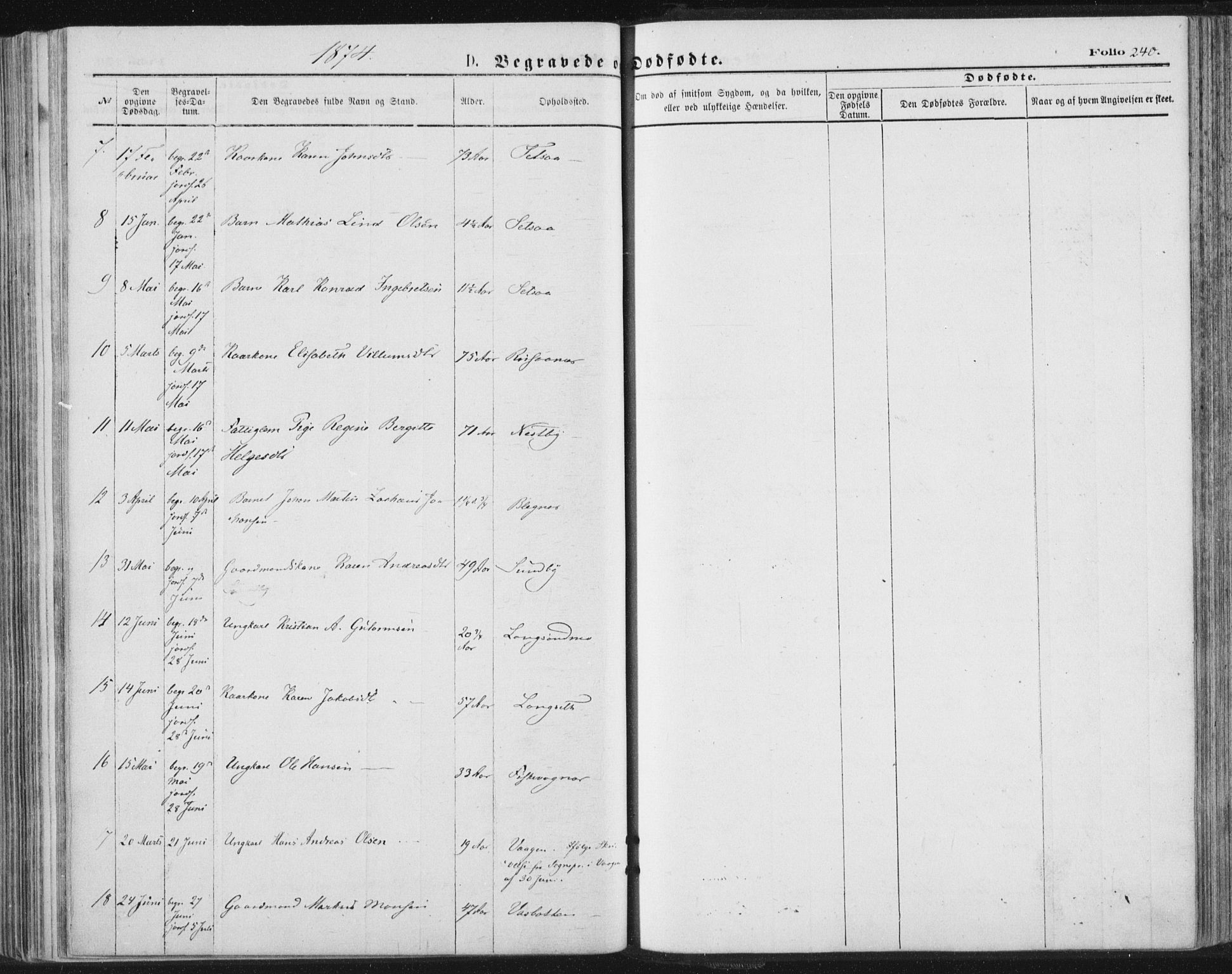 Ministerialprotokoller, klokkerbøker og fødselsregistre - Nordland, AV/SAT-A-1459/847/L0668: Parish register (official) no. 847A08, 1872-1886, p. 240