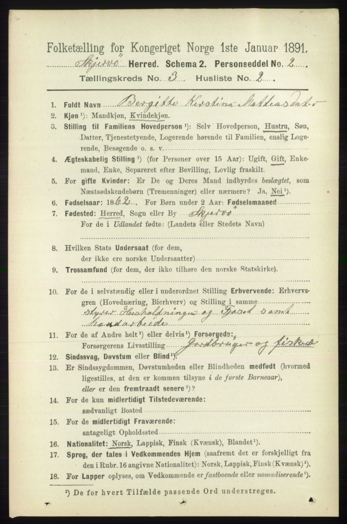 RA, 1891 census for 1941 Skjervøy, 1891, p. 1853